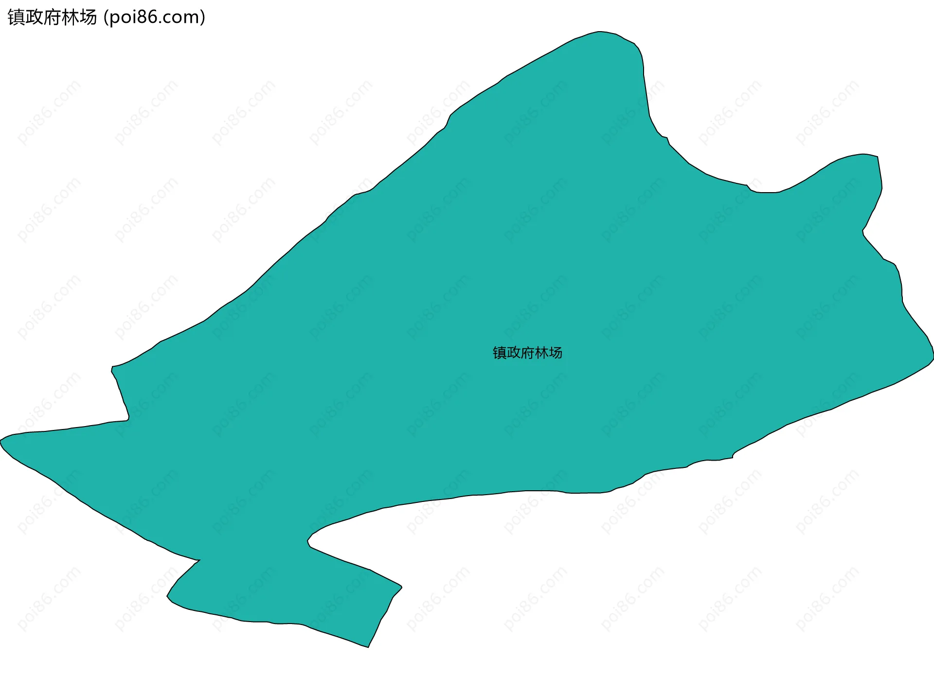 镇政府林场边界地图