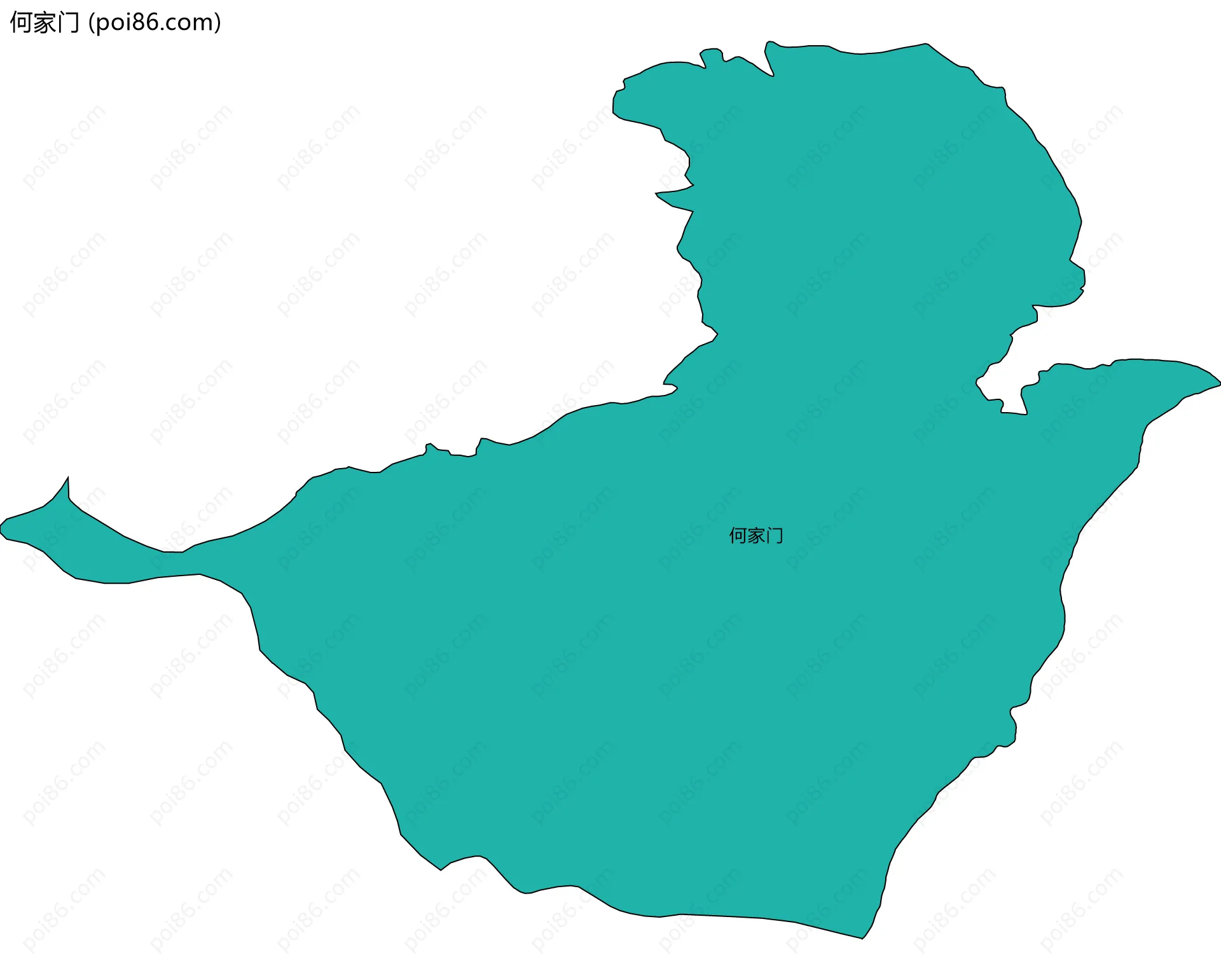 何家门边界地图