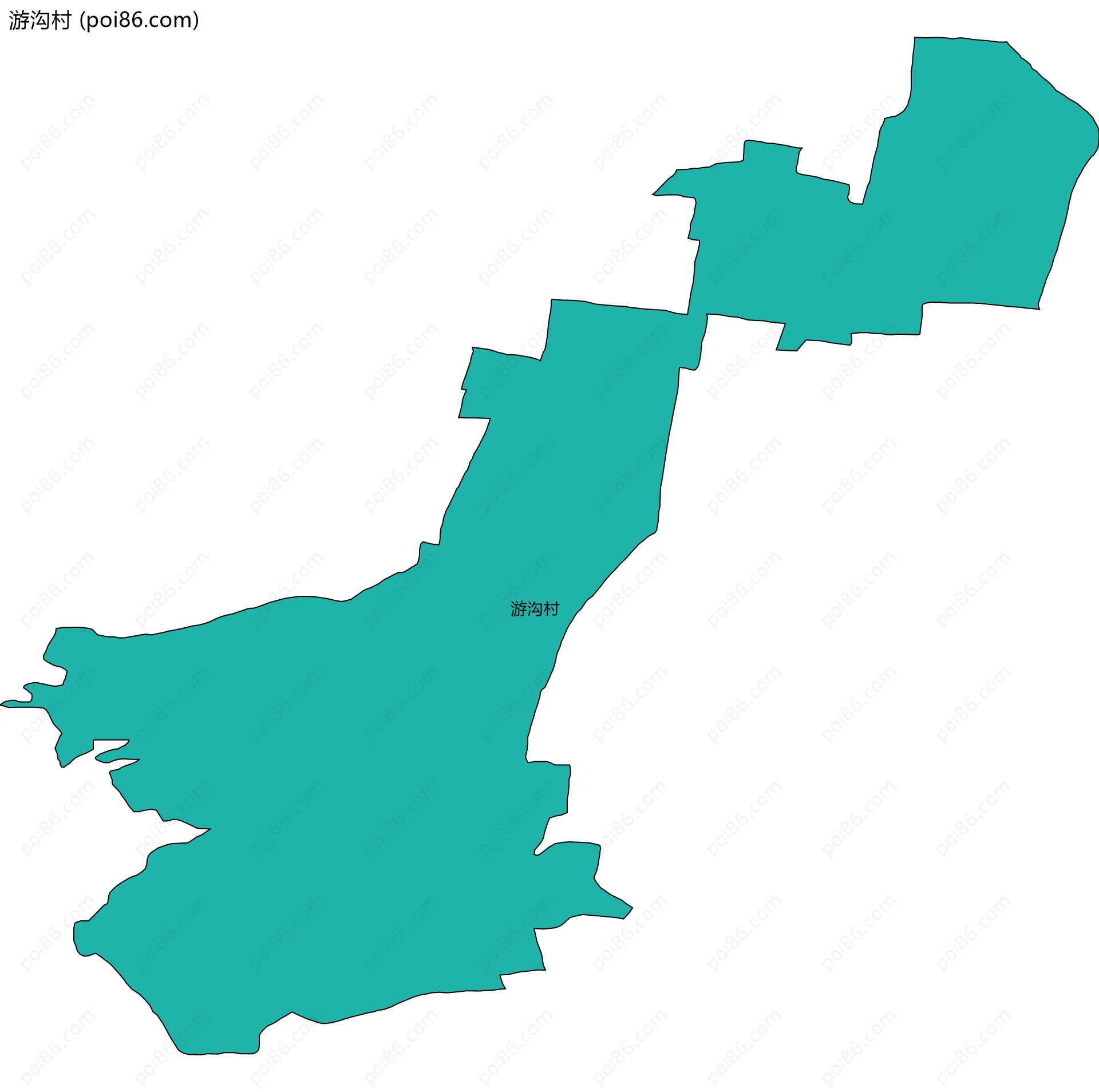 游沟村边界地图