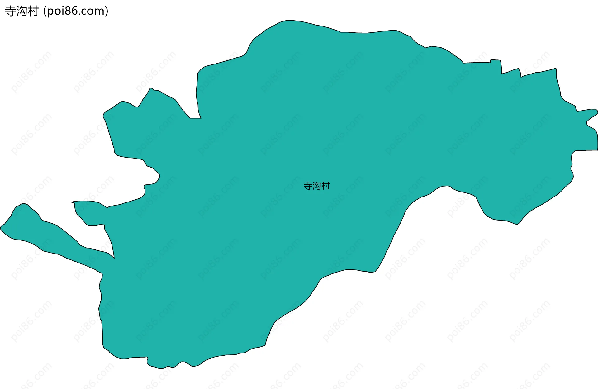 寺沟村边界地图