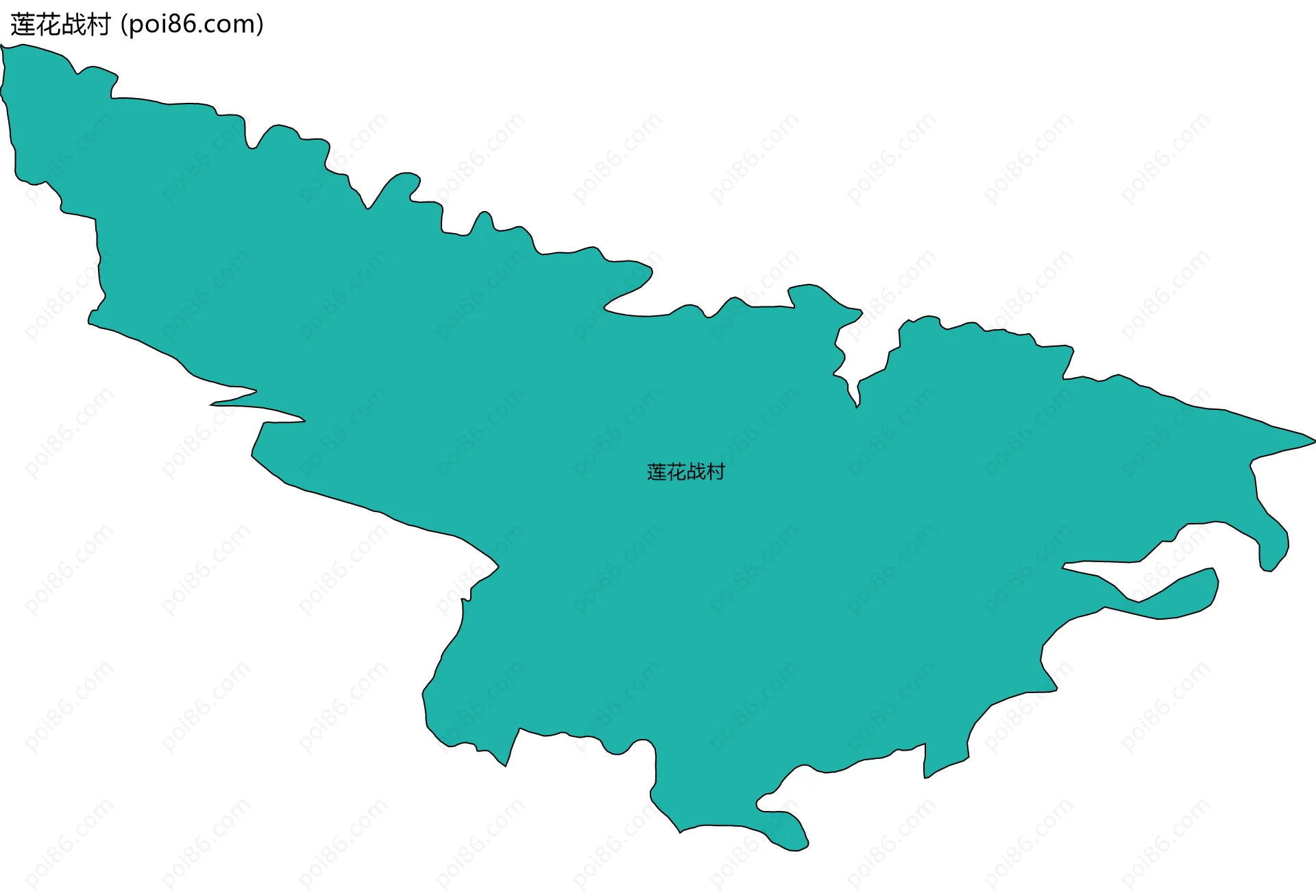 莲花战村边界地图