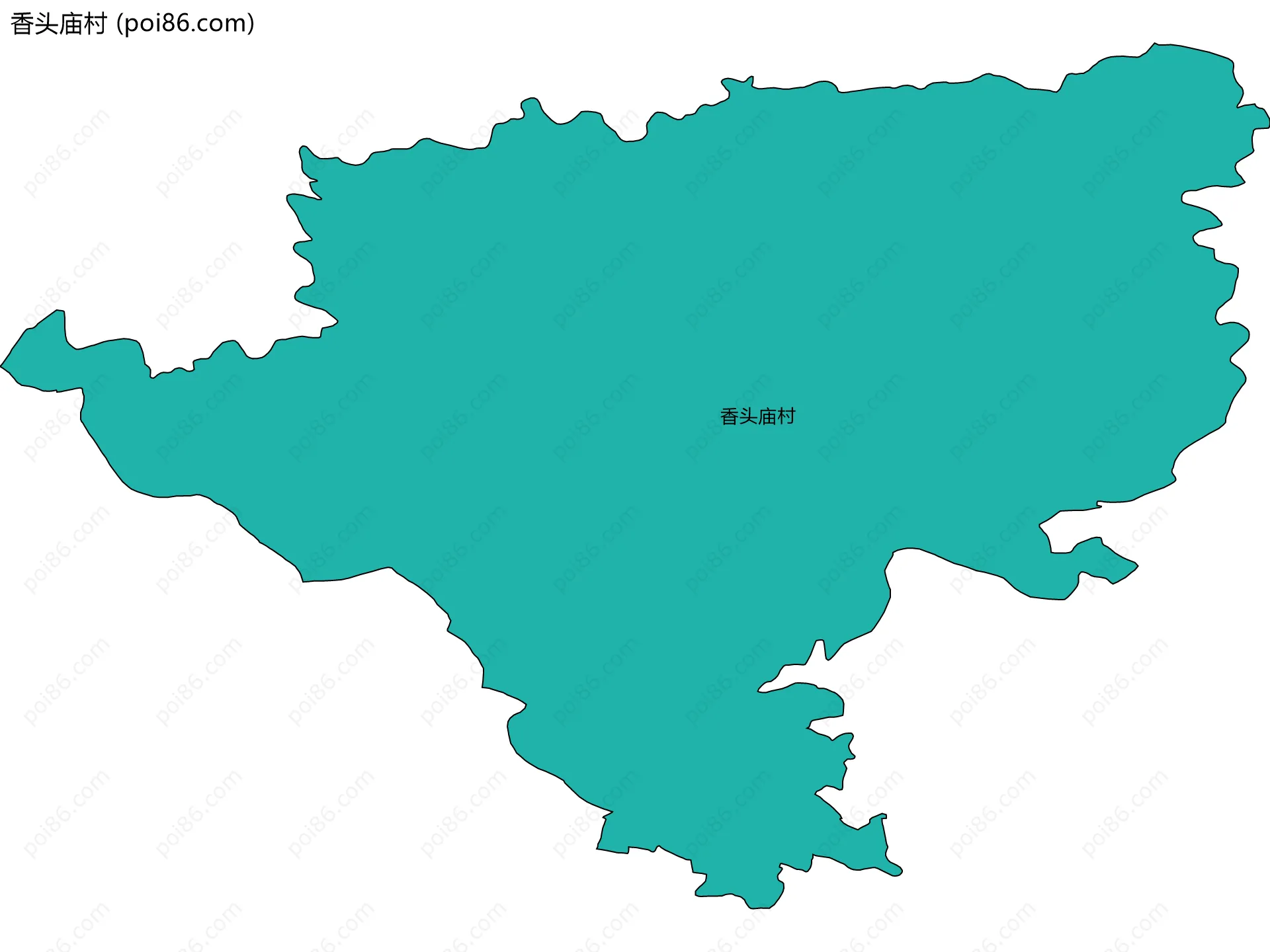 香头庙村边界地图