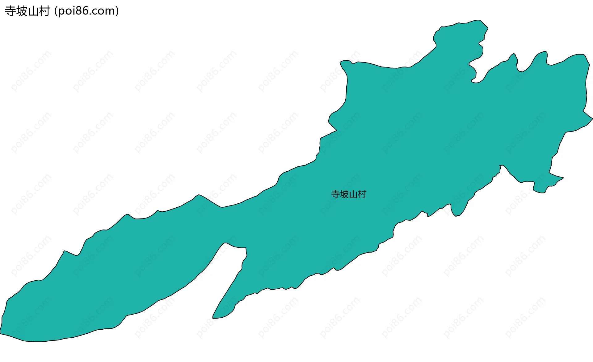 寺坡山村边界地图