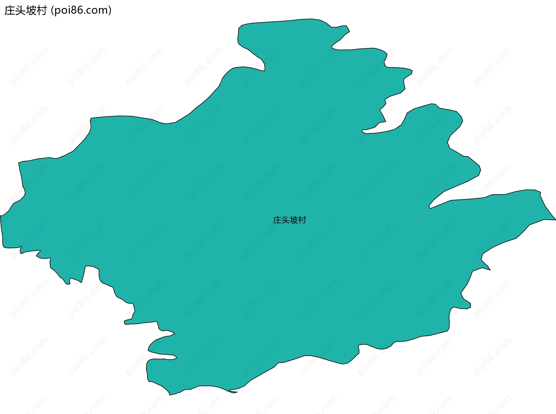 庄头坡村边界地图