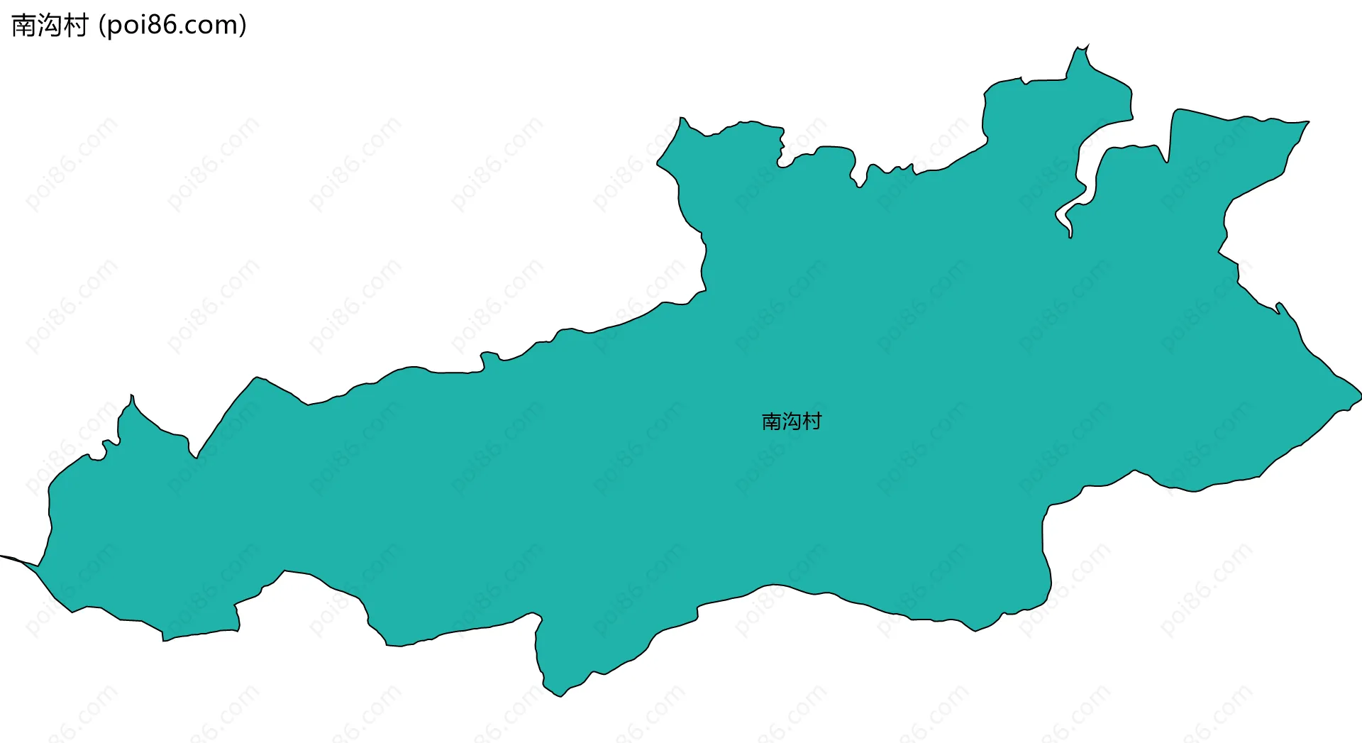 南沟村边界地图