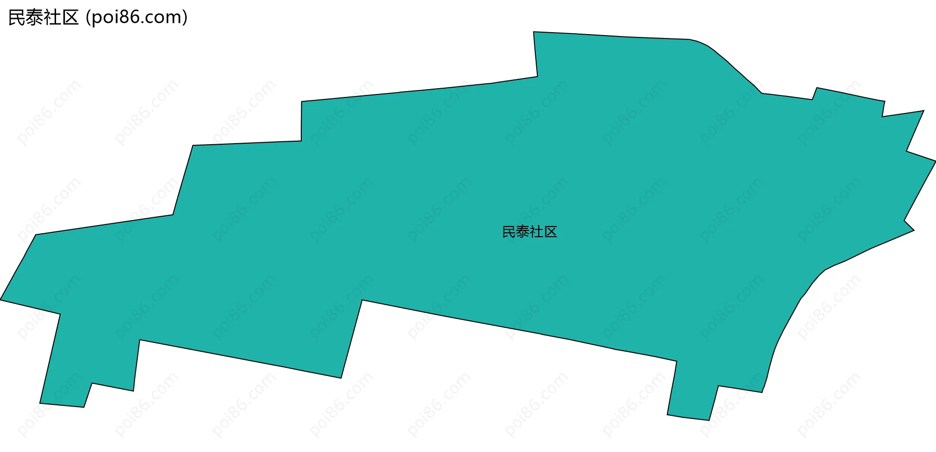 民泰社区边界地图