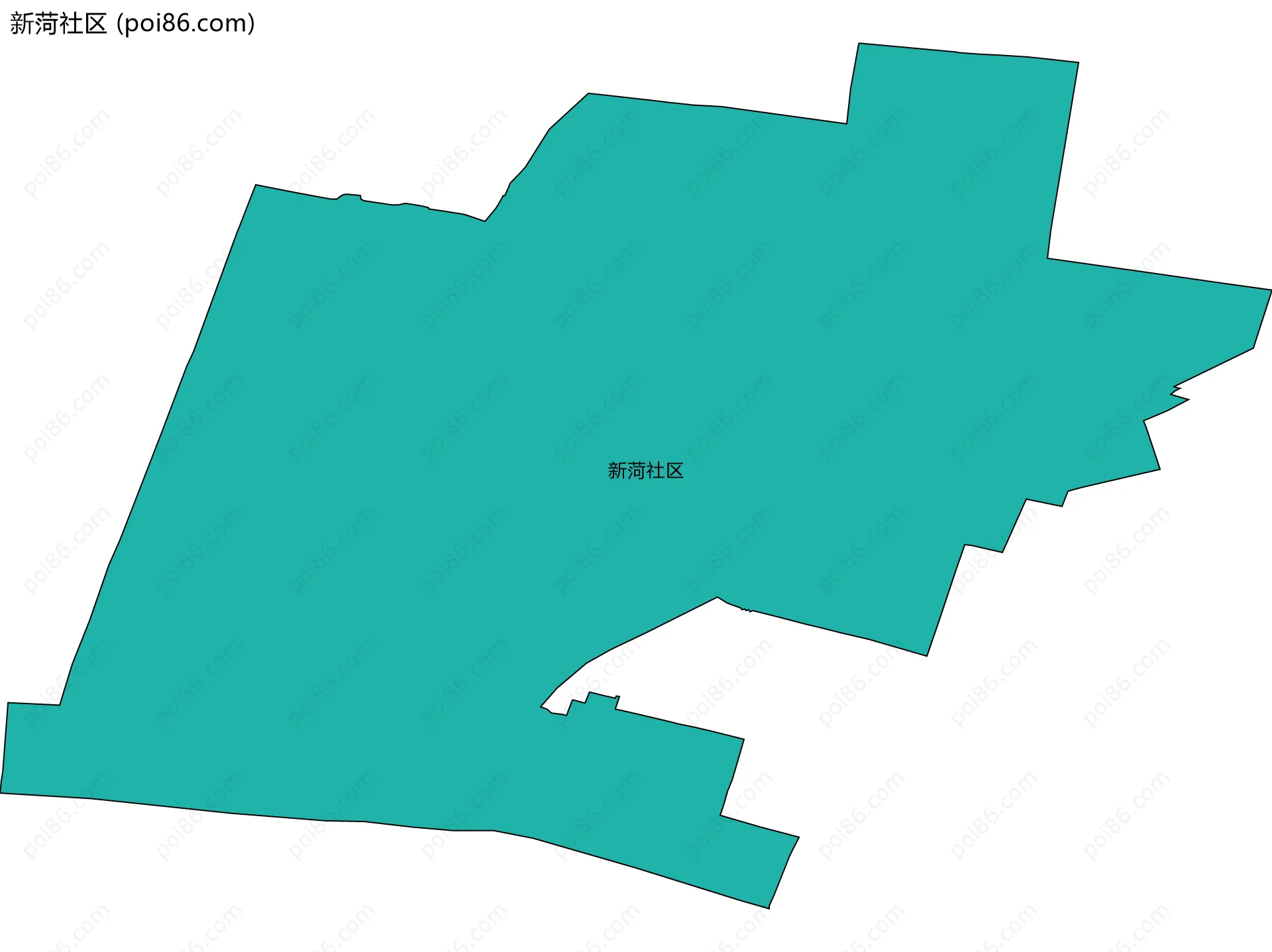 新菏社区边界地图