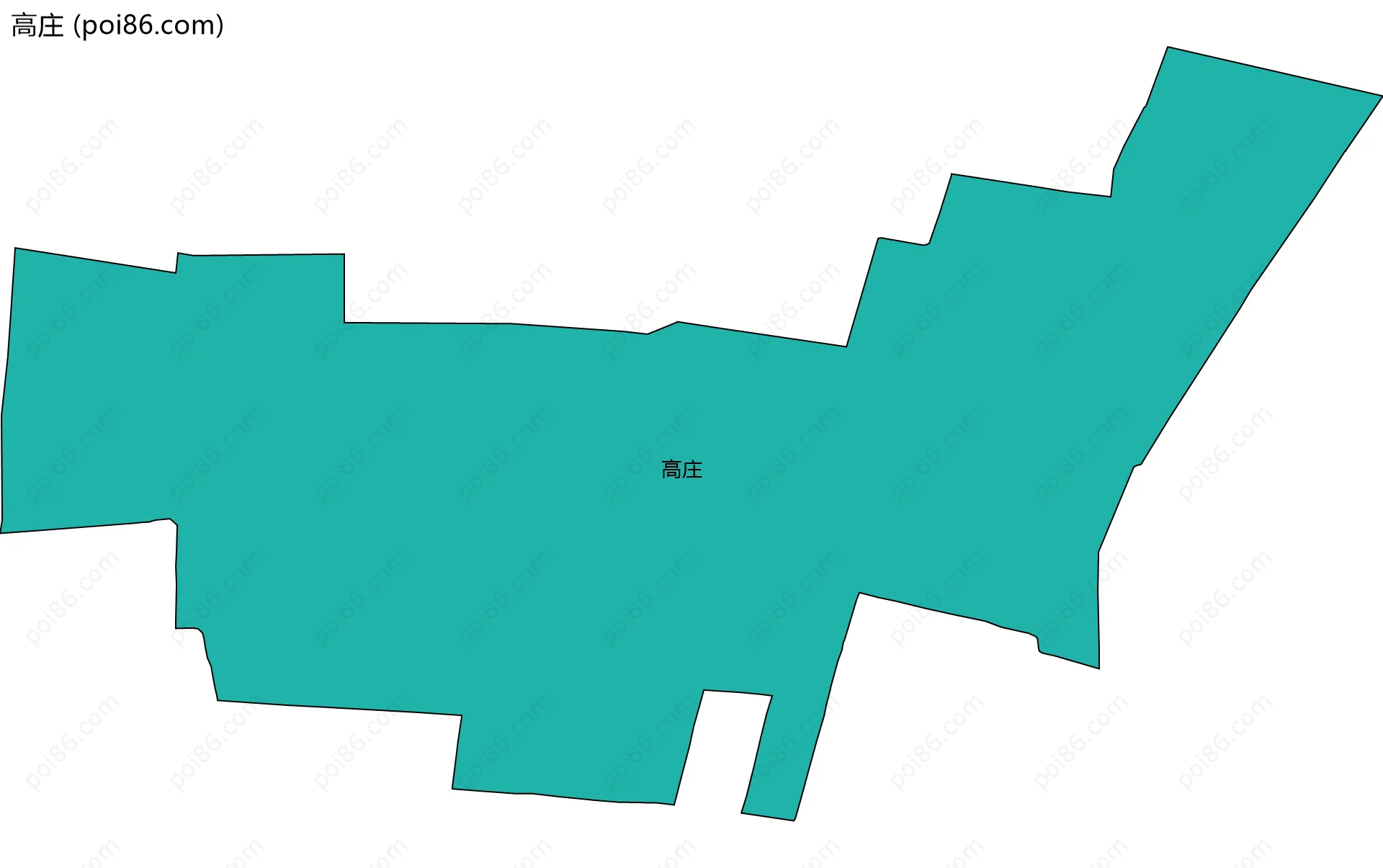 高庄边界地图