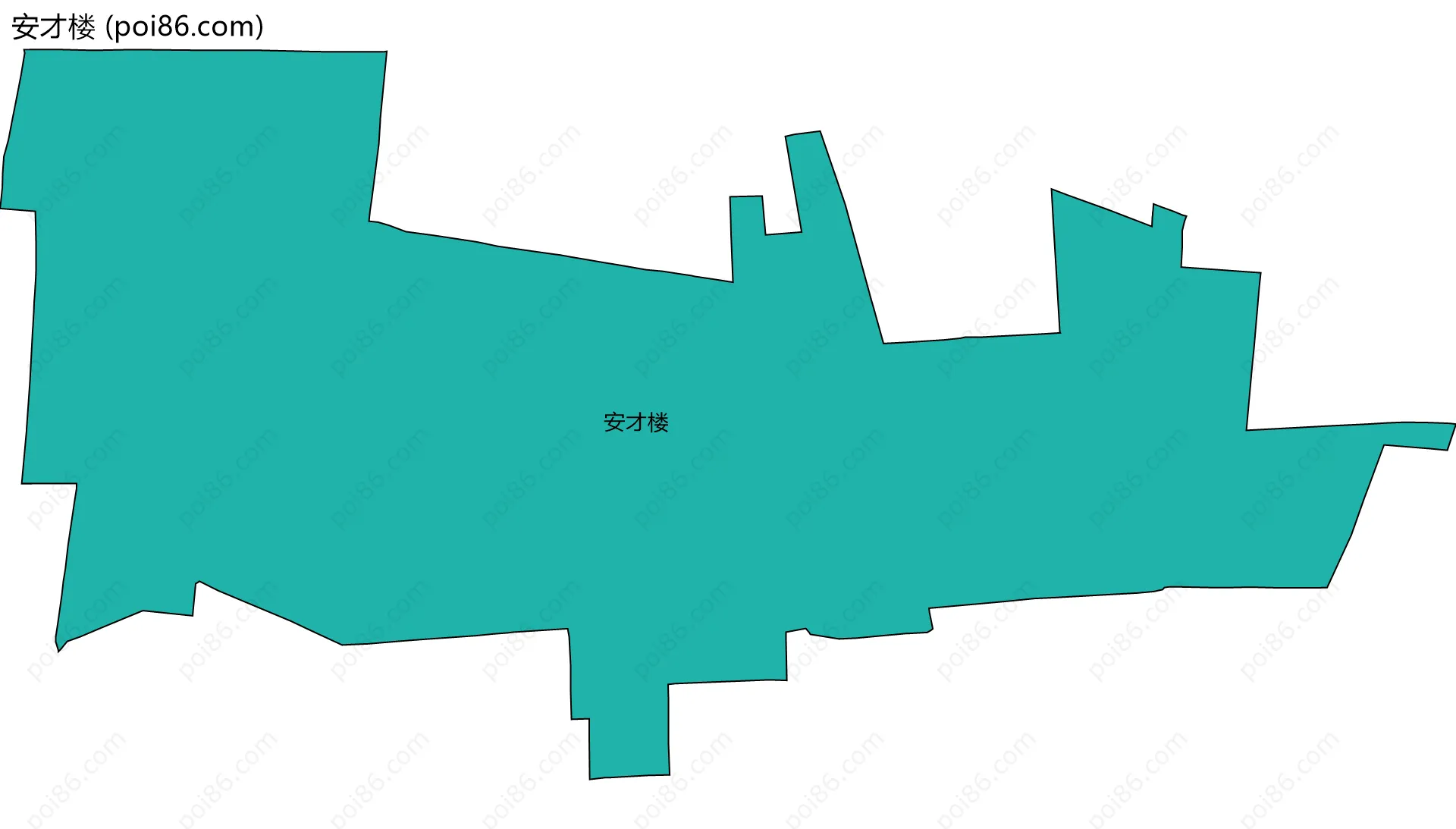 安才楼边界地图