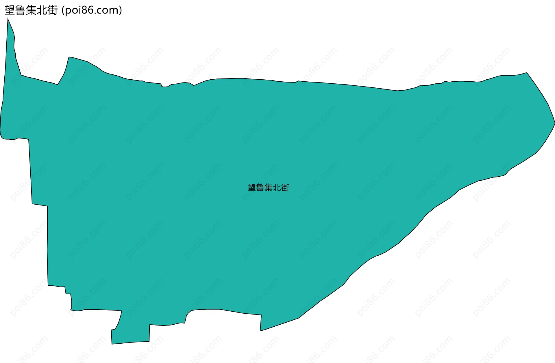 望鲁集北街边界地图