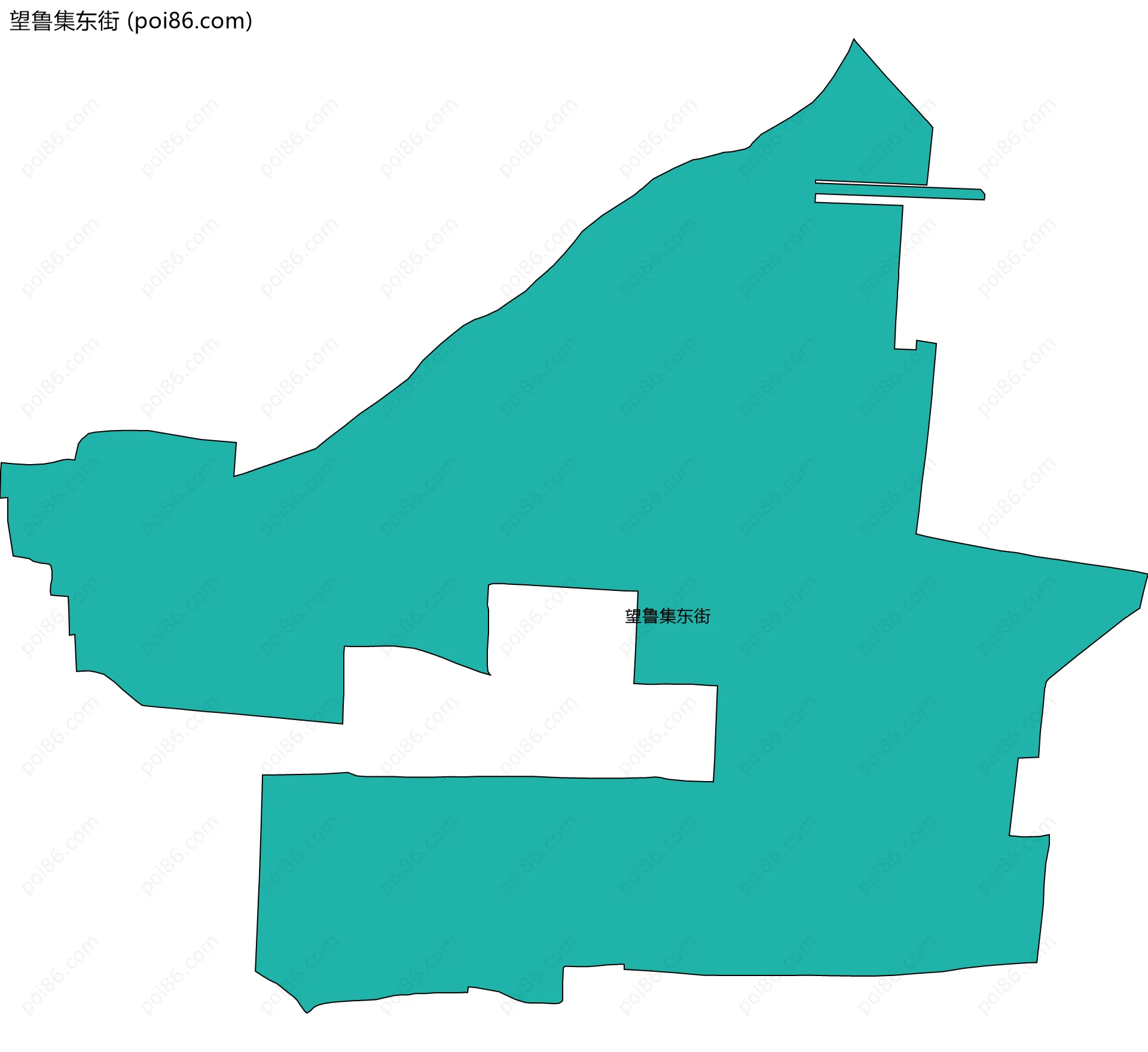 望鲁集东街边界地图