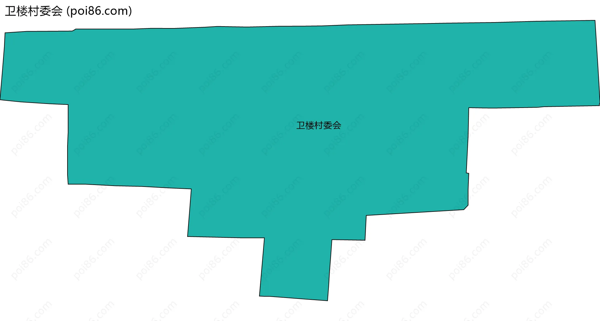 卫楼村委会边界地图