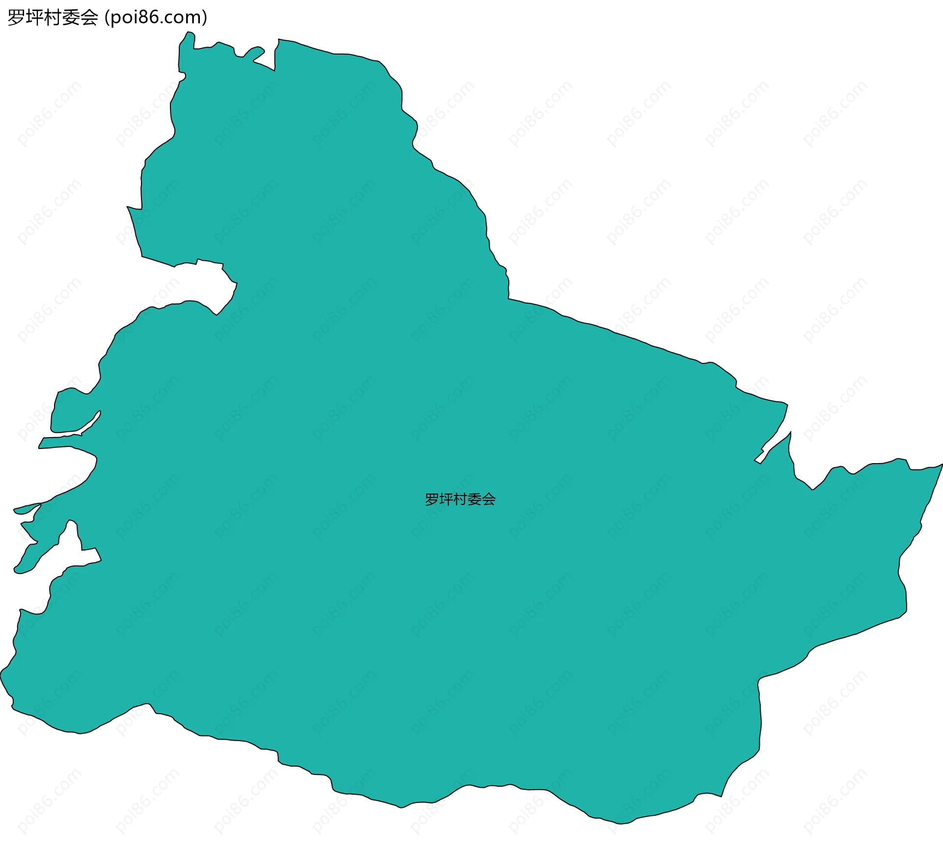 罗坪村委会边界地图