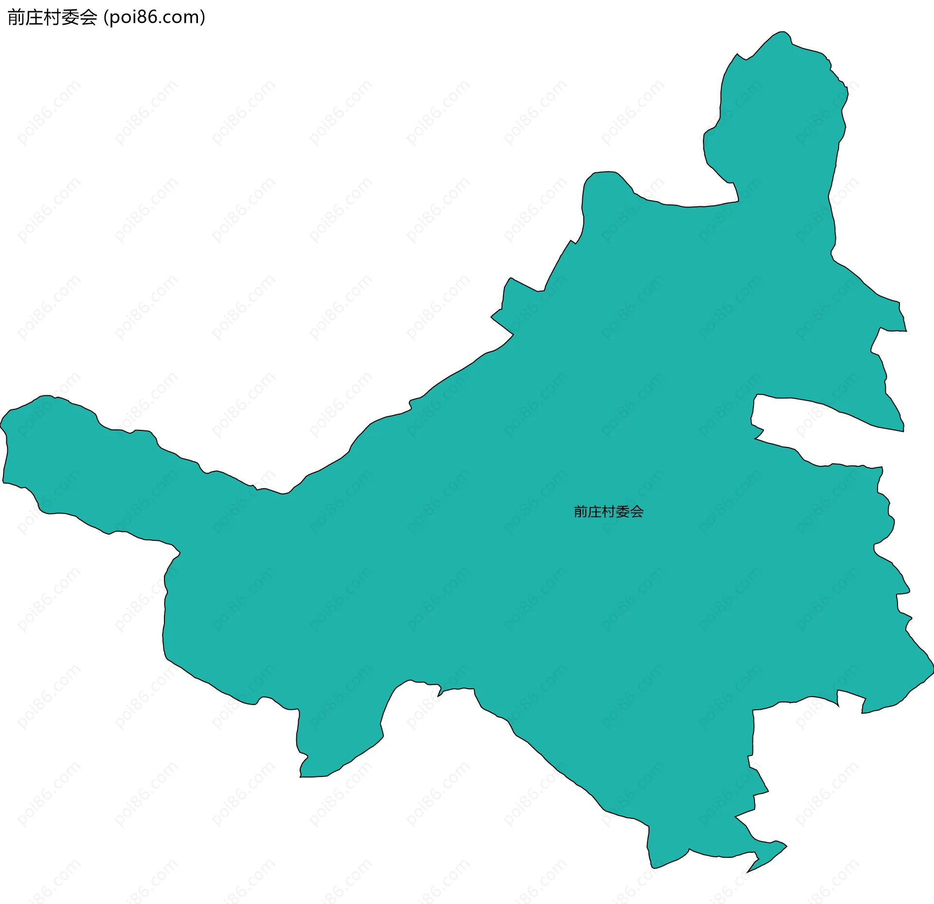 前庄村委会边界地图