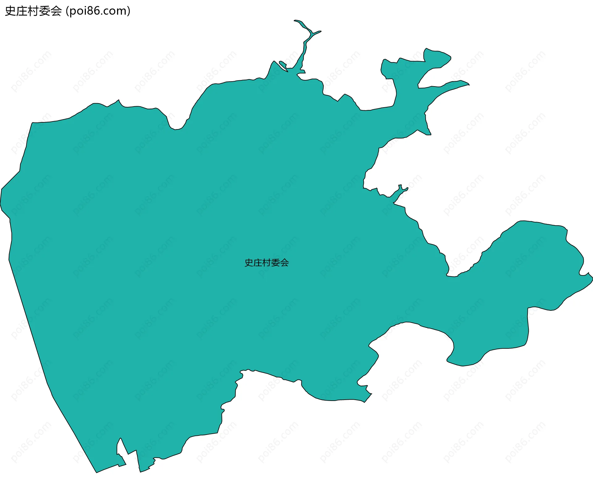 史庄村委会边界地图