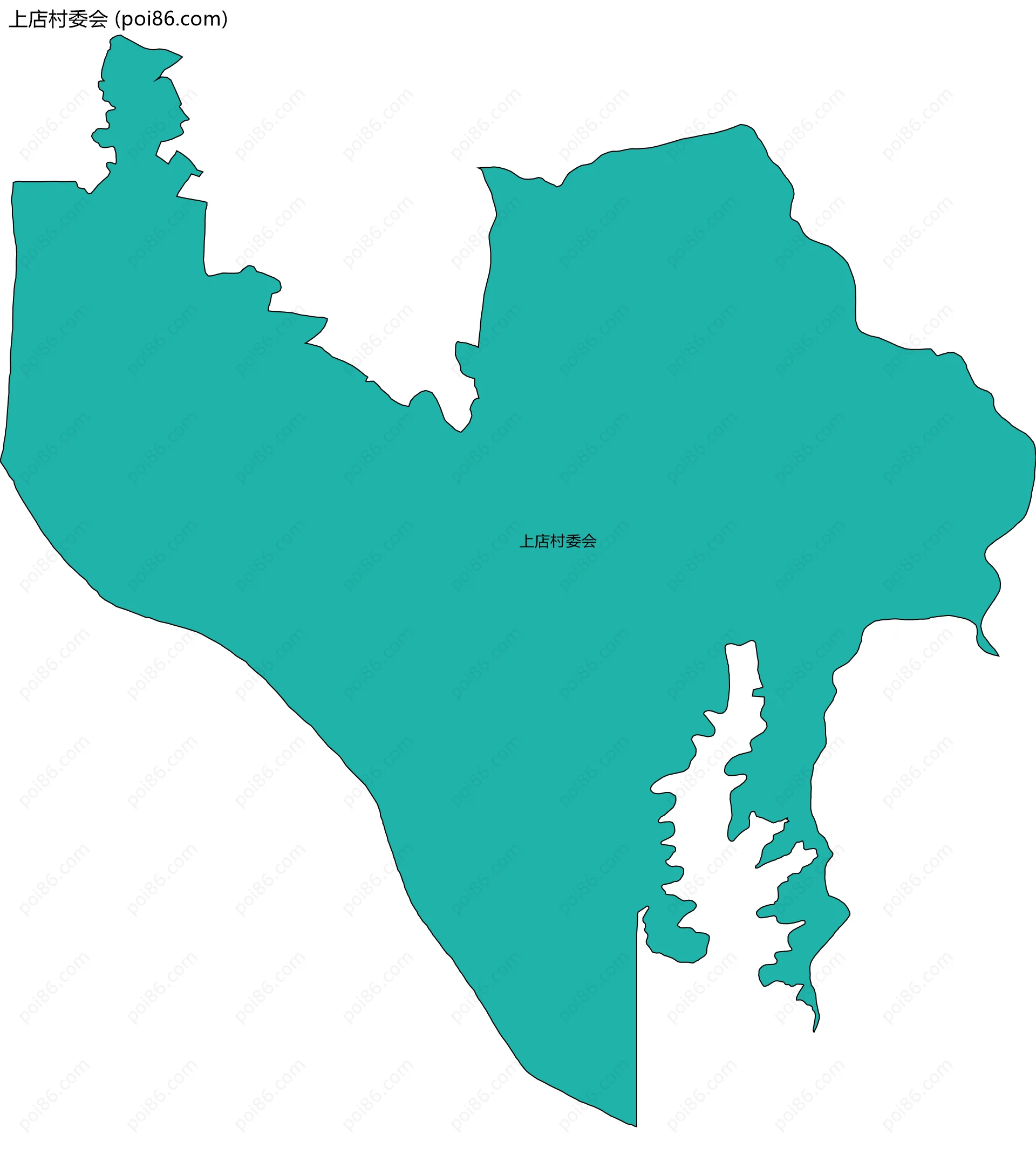 上店村委会边界地图