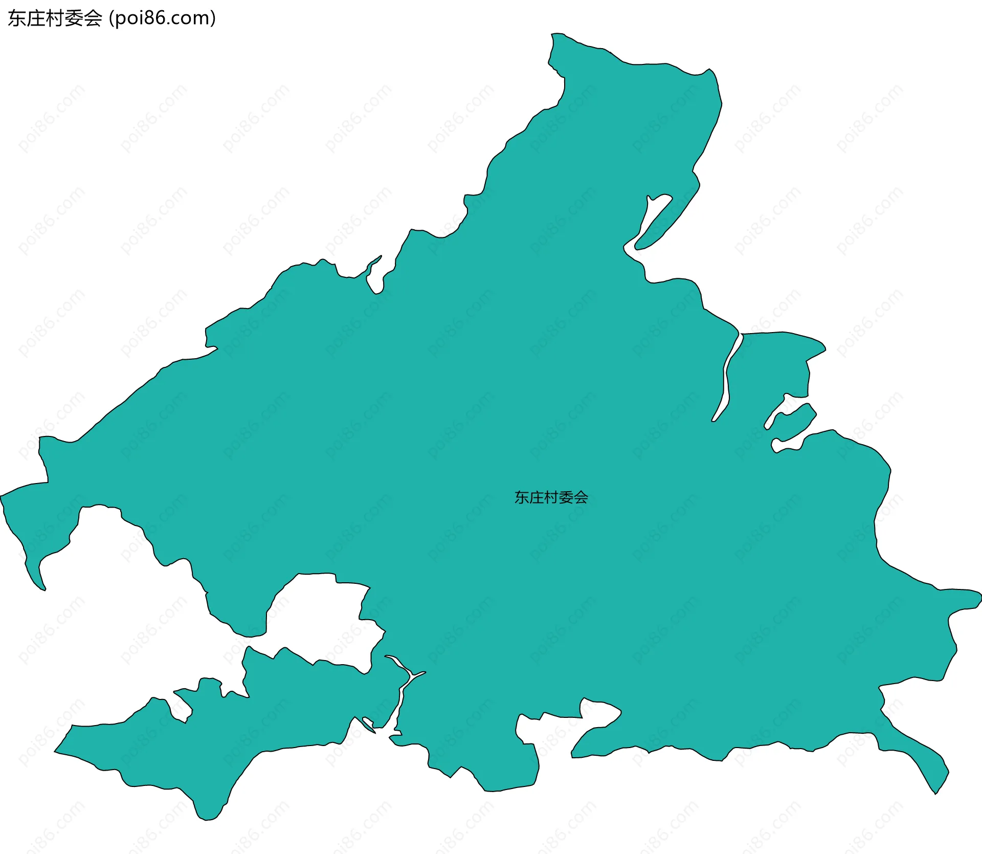 东庄村委会边界地图