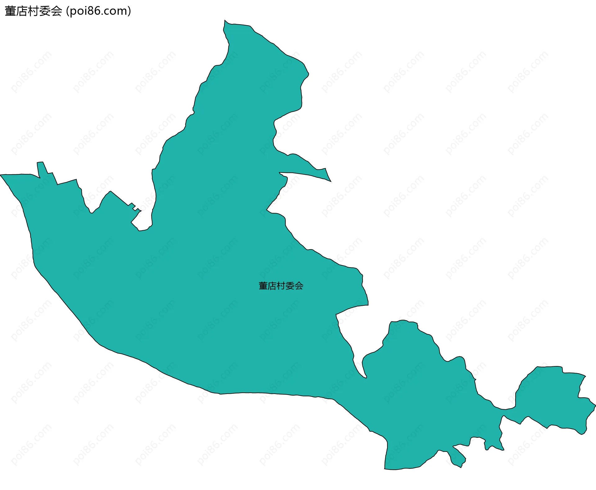 董店村委会边界地图