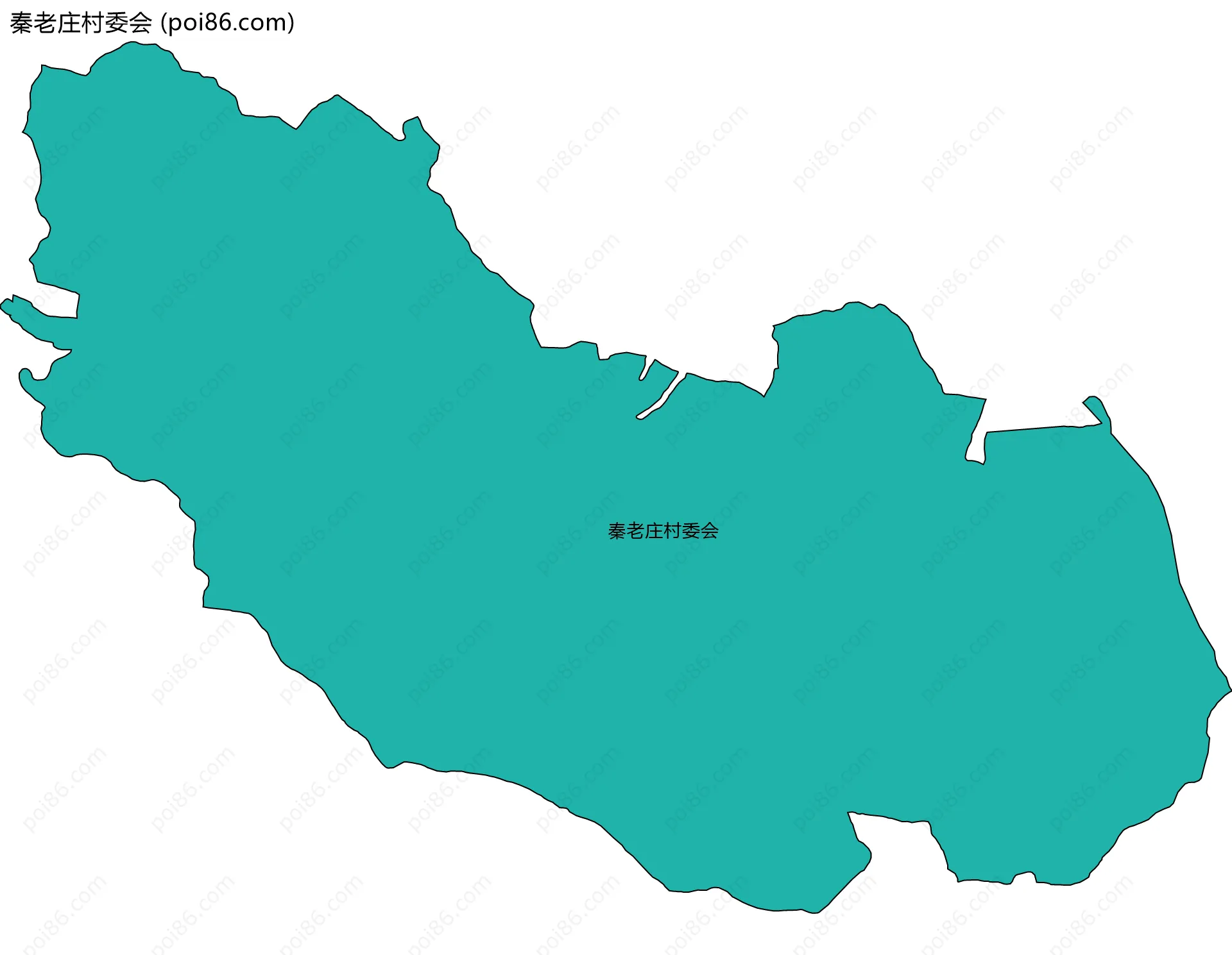 秦老庄村委会边界地图