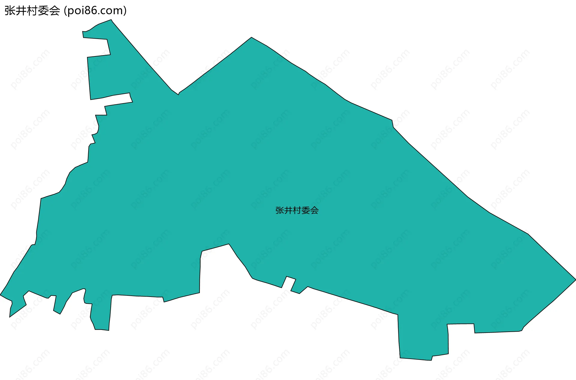 张井村委会边界地图