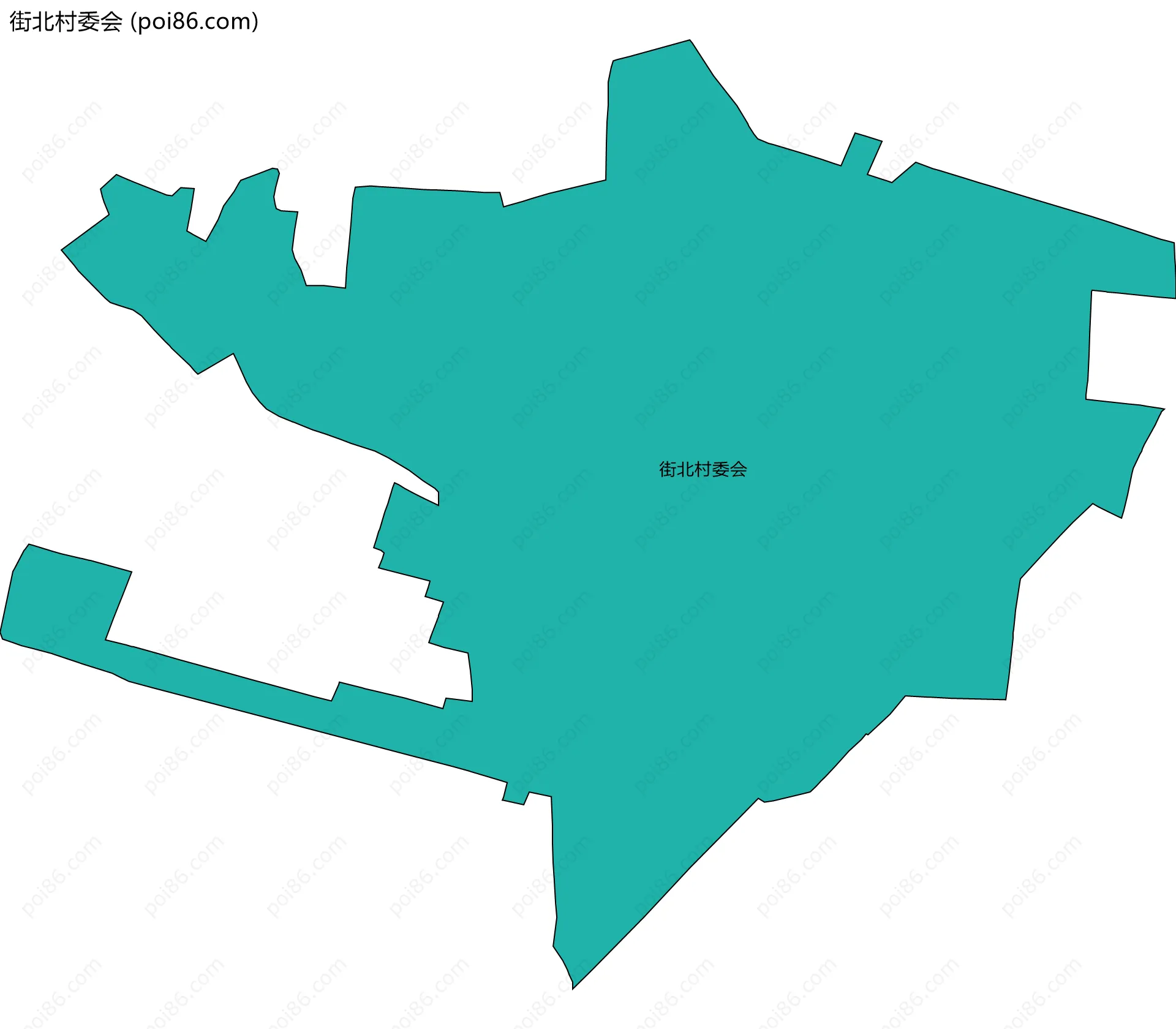 街北村委会边界地图