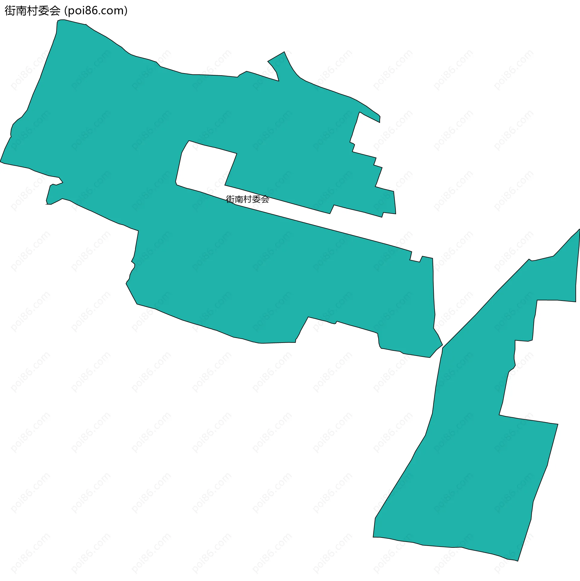 街南村委会边界地图