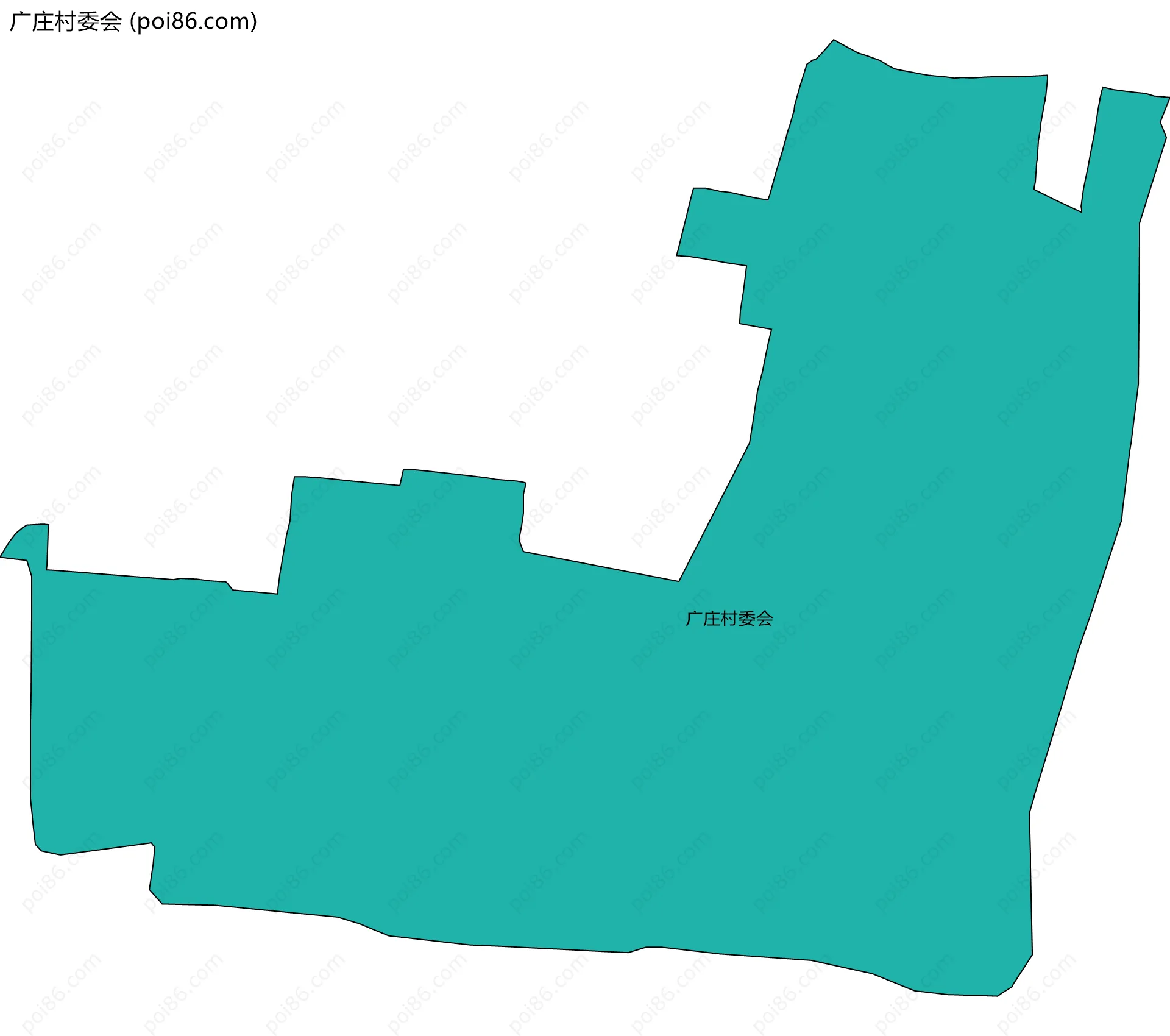 广庄村委会边界地图