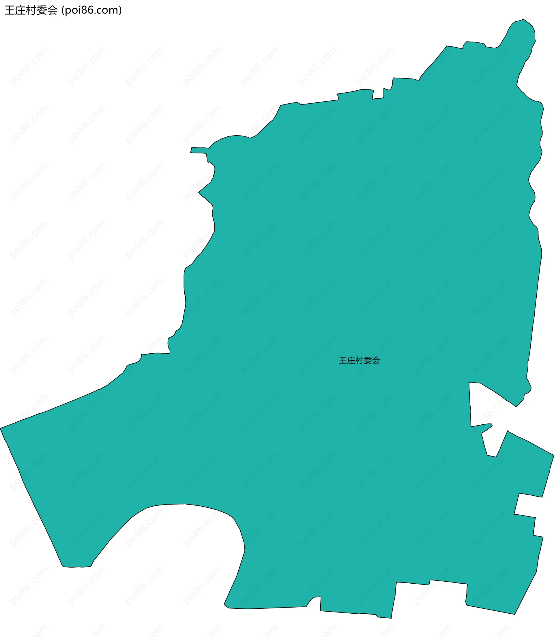 王庄村委会边界地图
