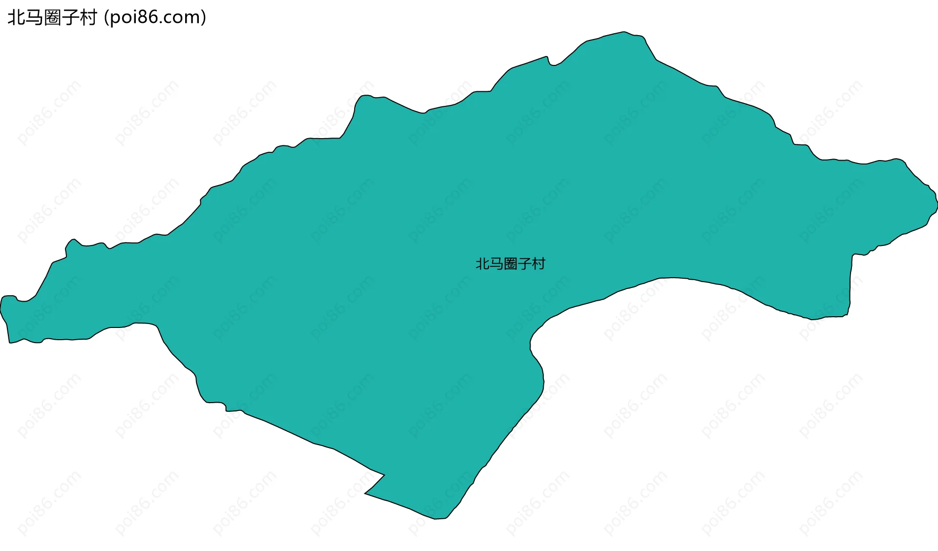 北马圈子村边界地图