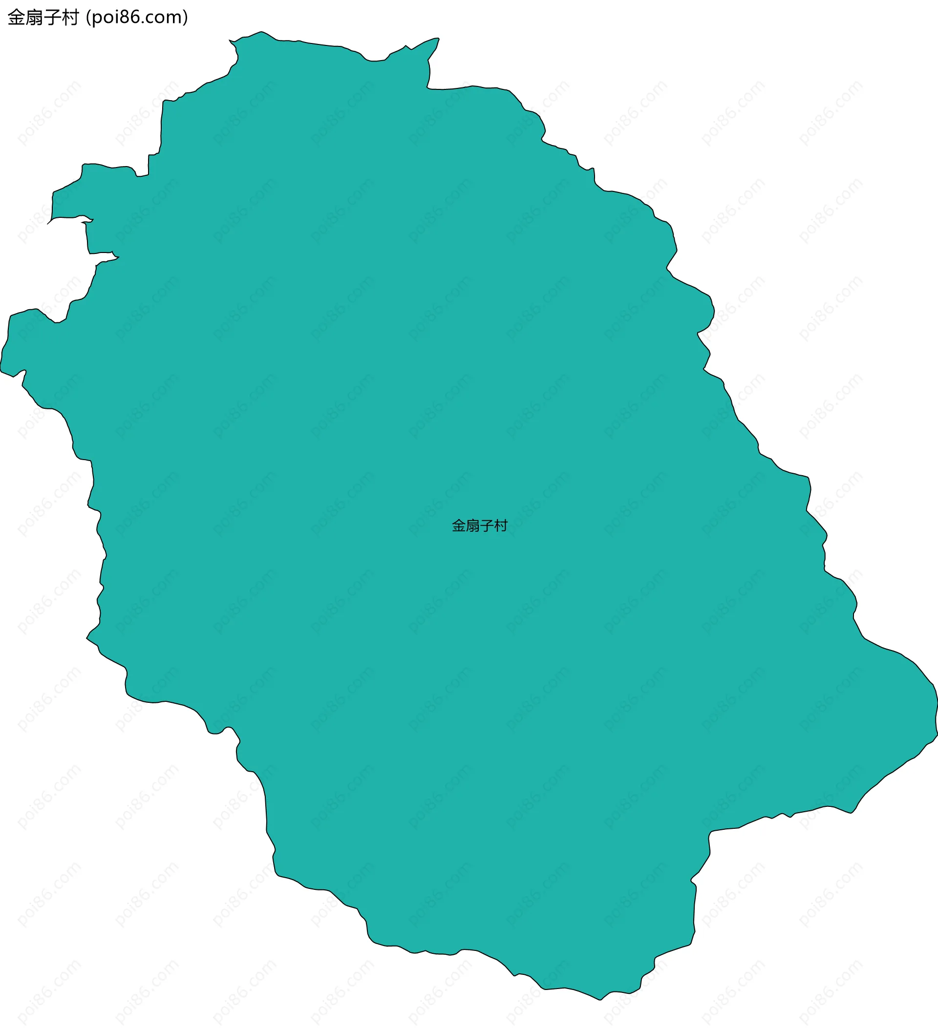 金扇子村边界地图