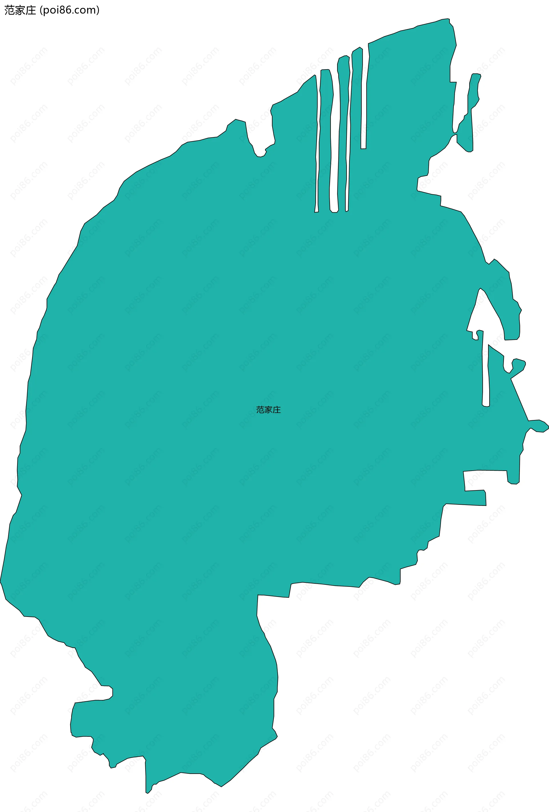 范家庄边界地图