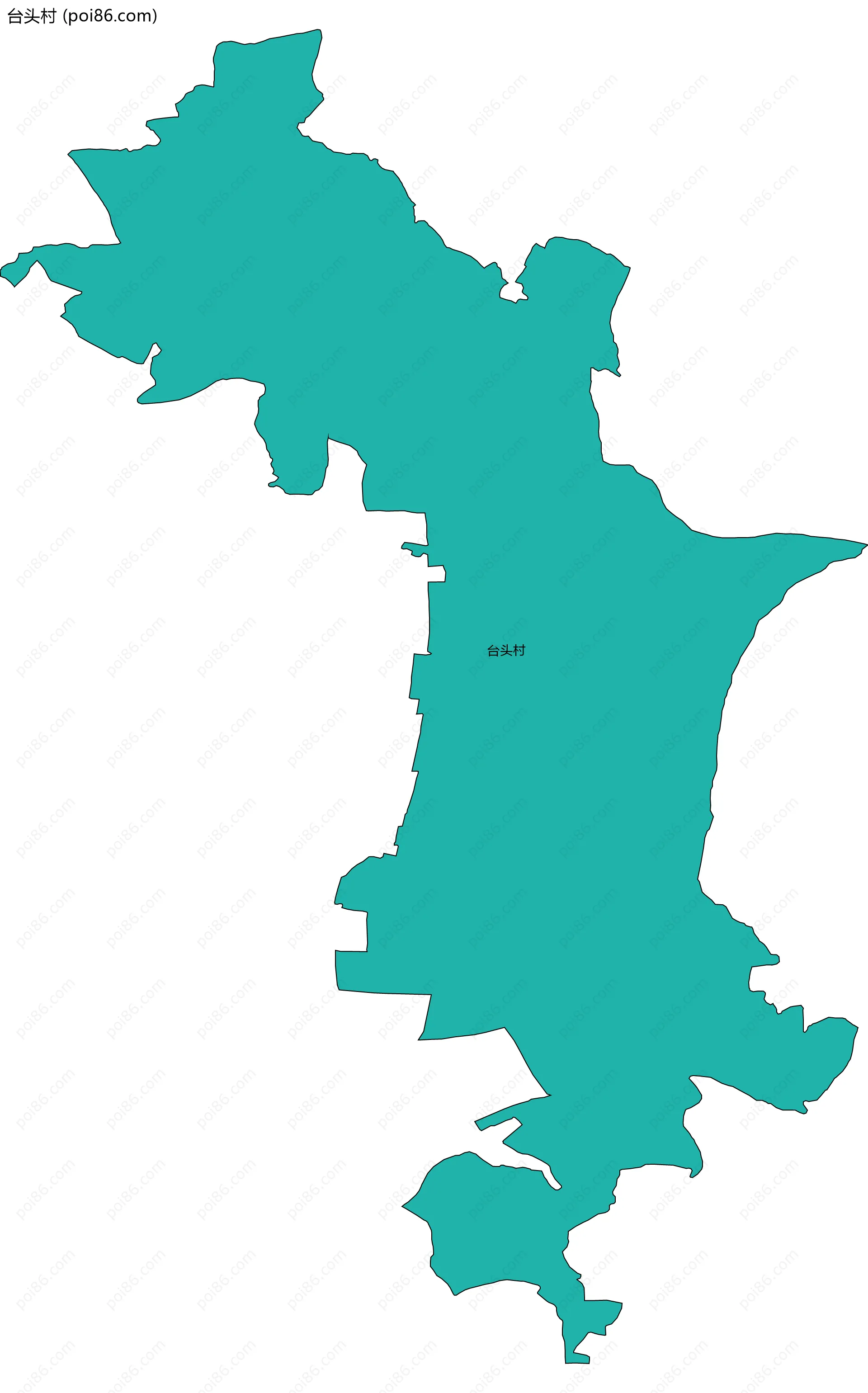 台头村边界地图