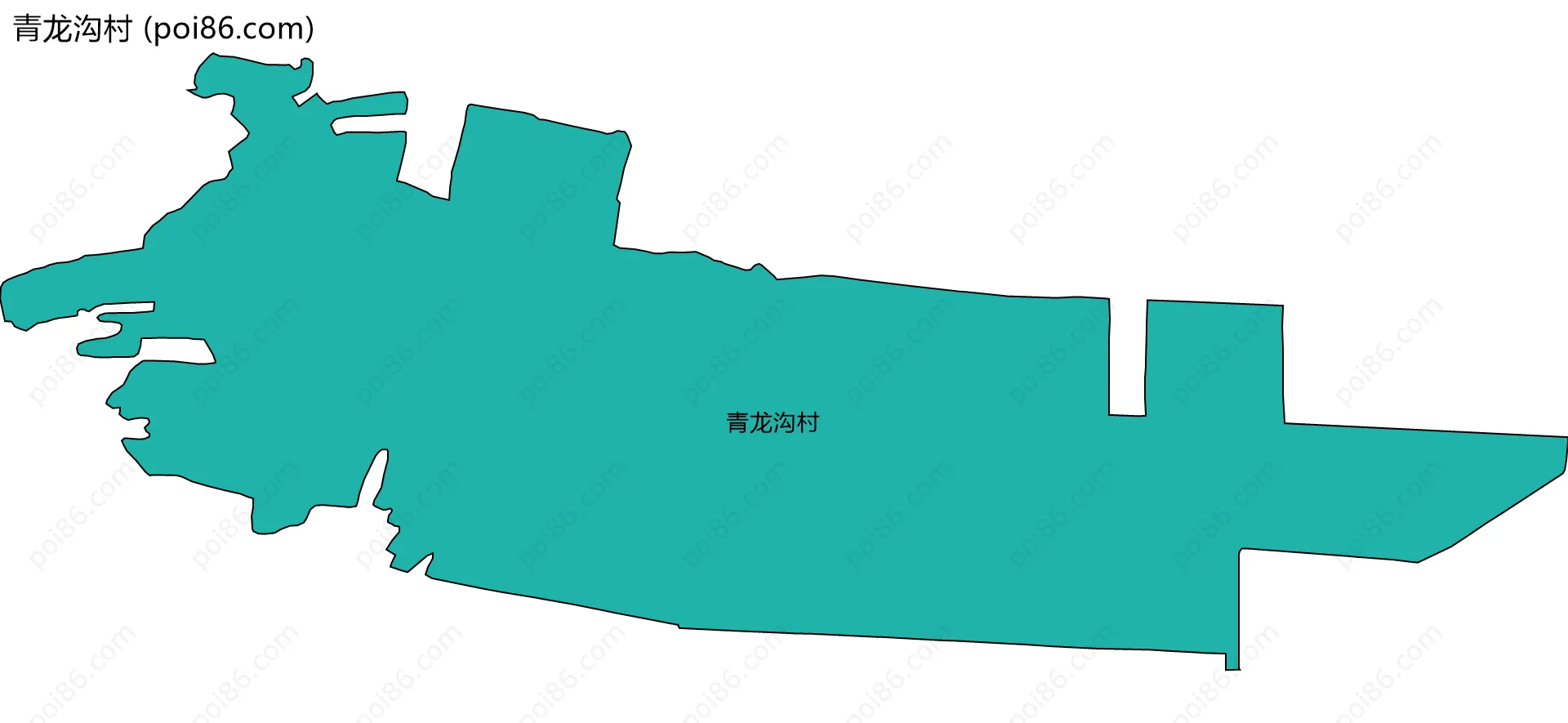 青龙沟村边界地图