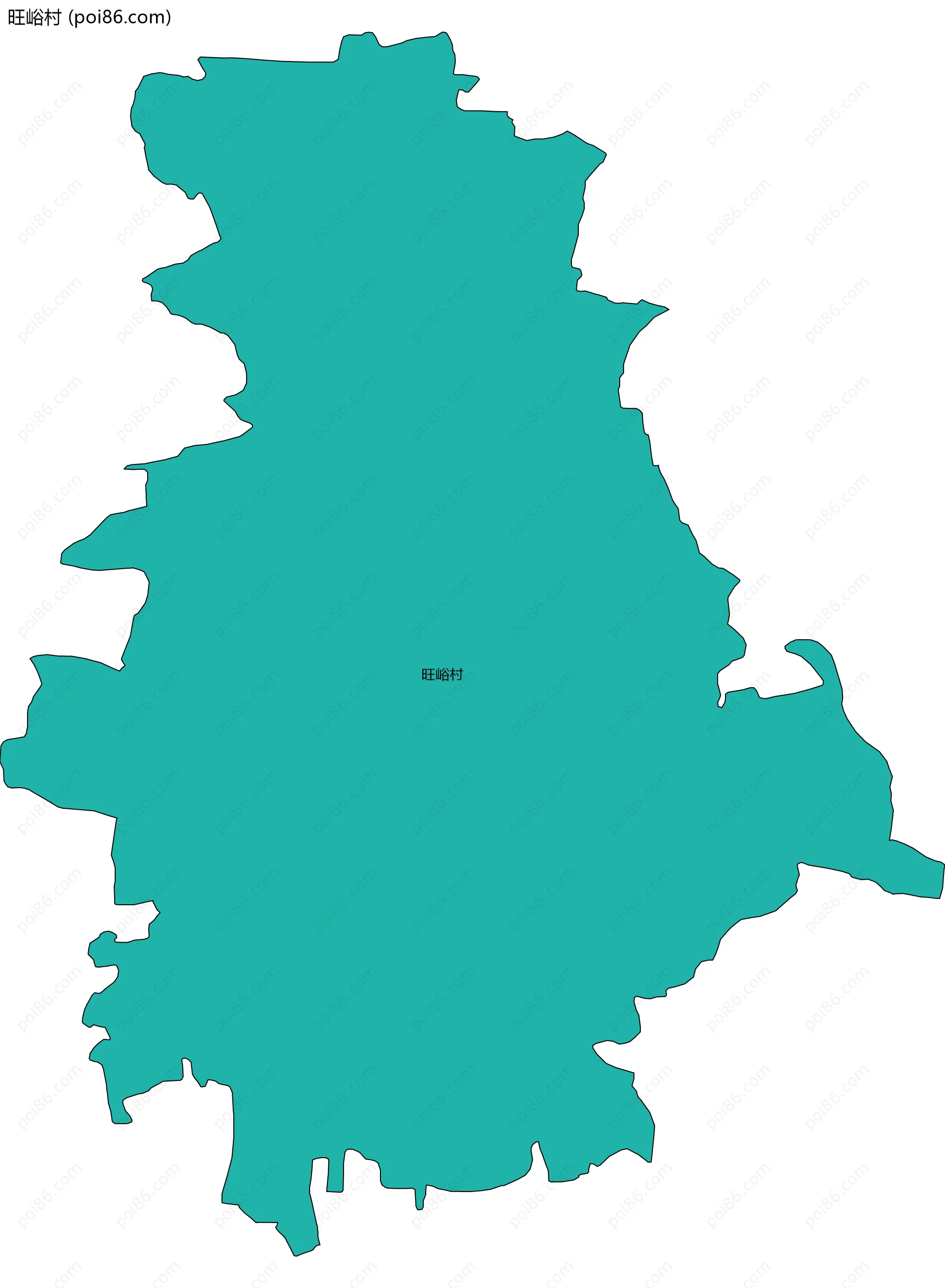 旺峪村边界地图