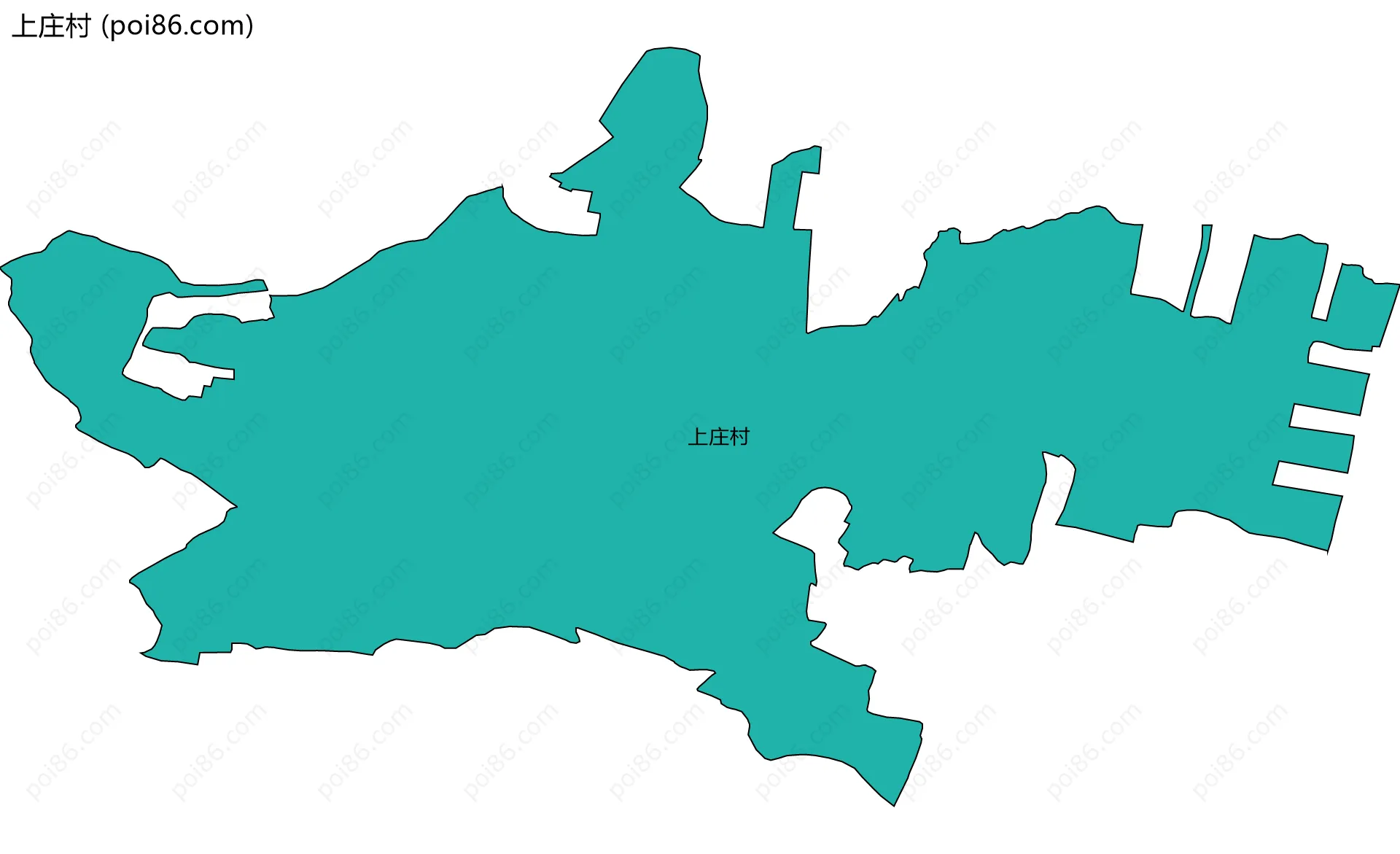 上庄村边界地图