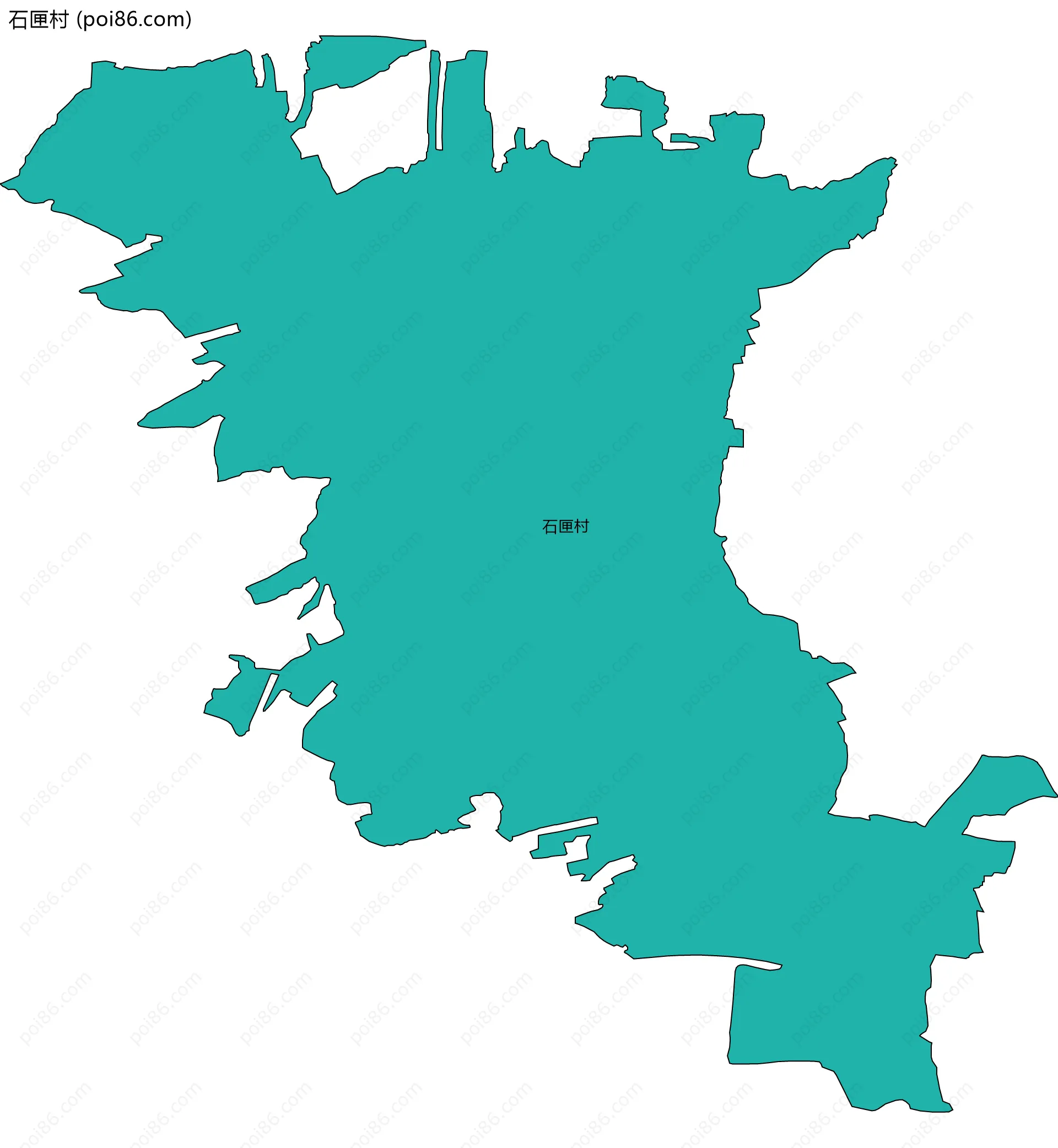 石匣村边界地图