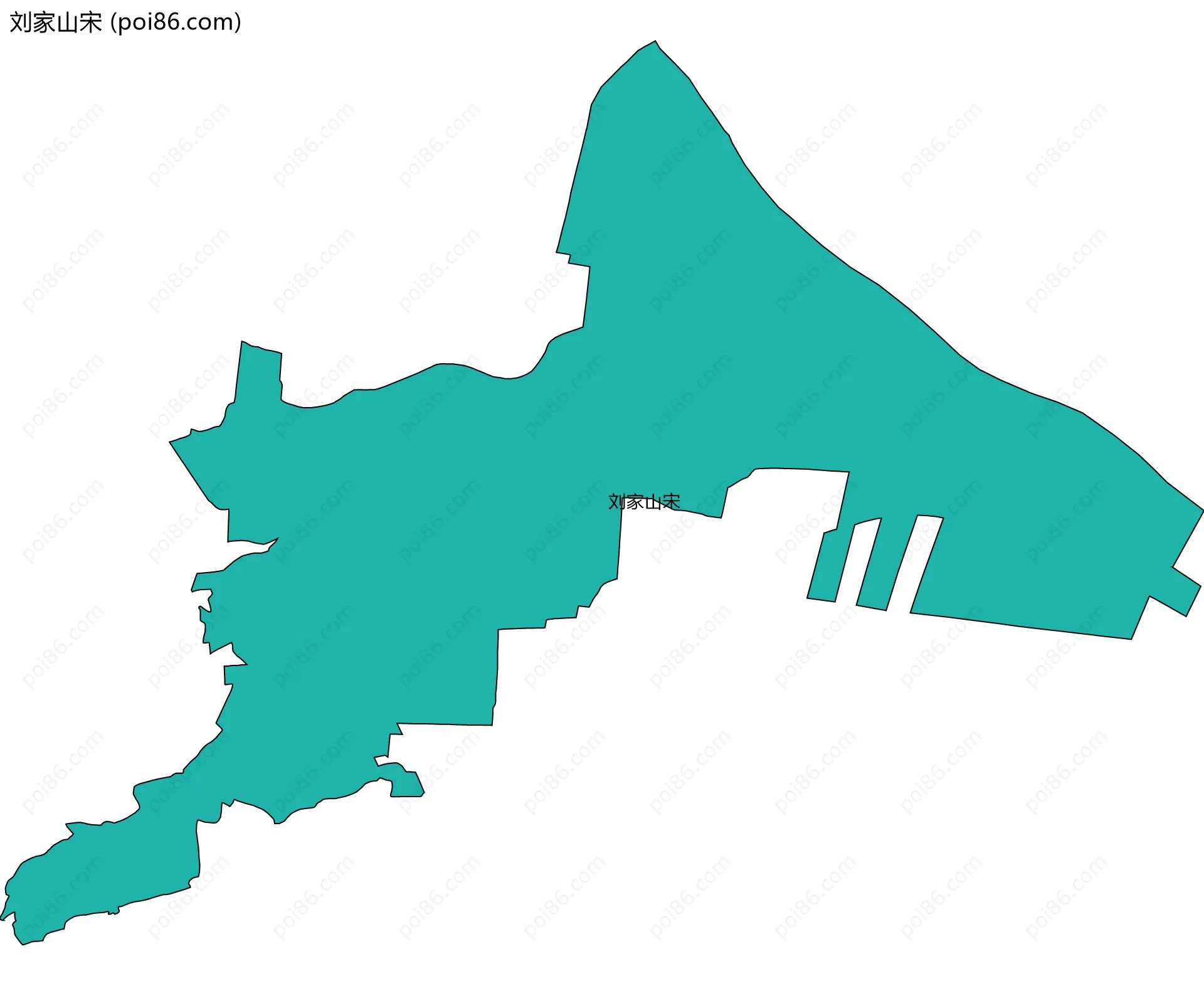 刘家山宋边界地图