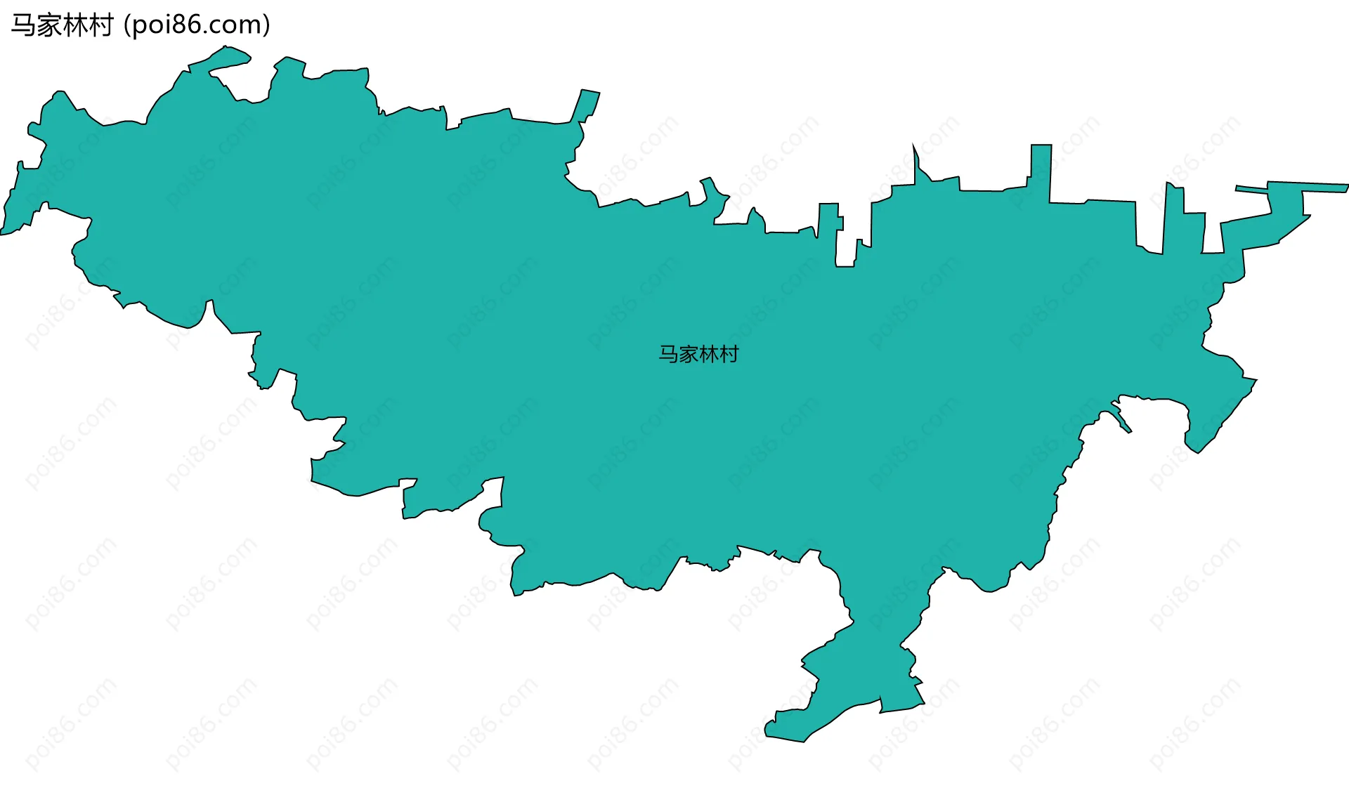 马家林村边界地图