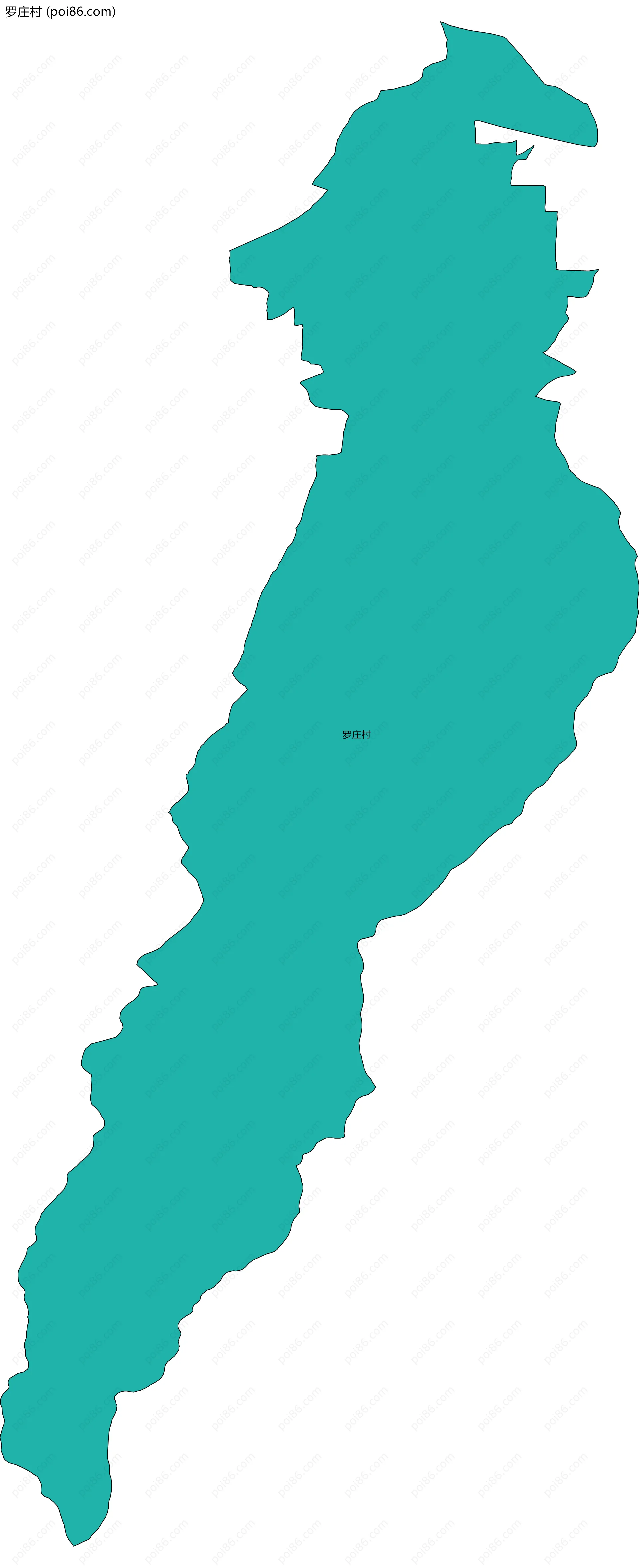 罗庄村边界地图