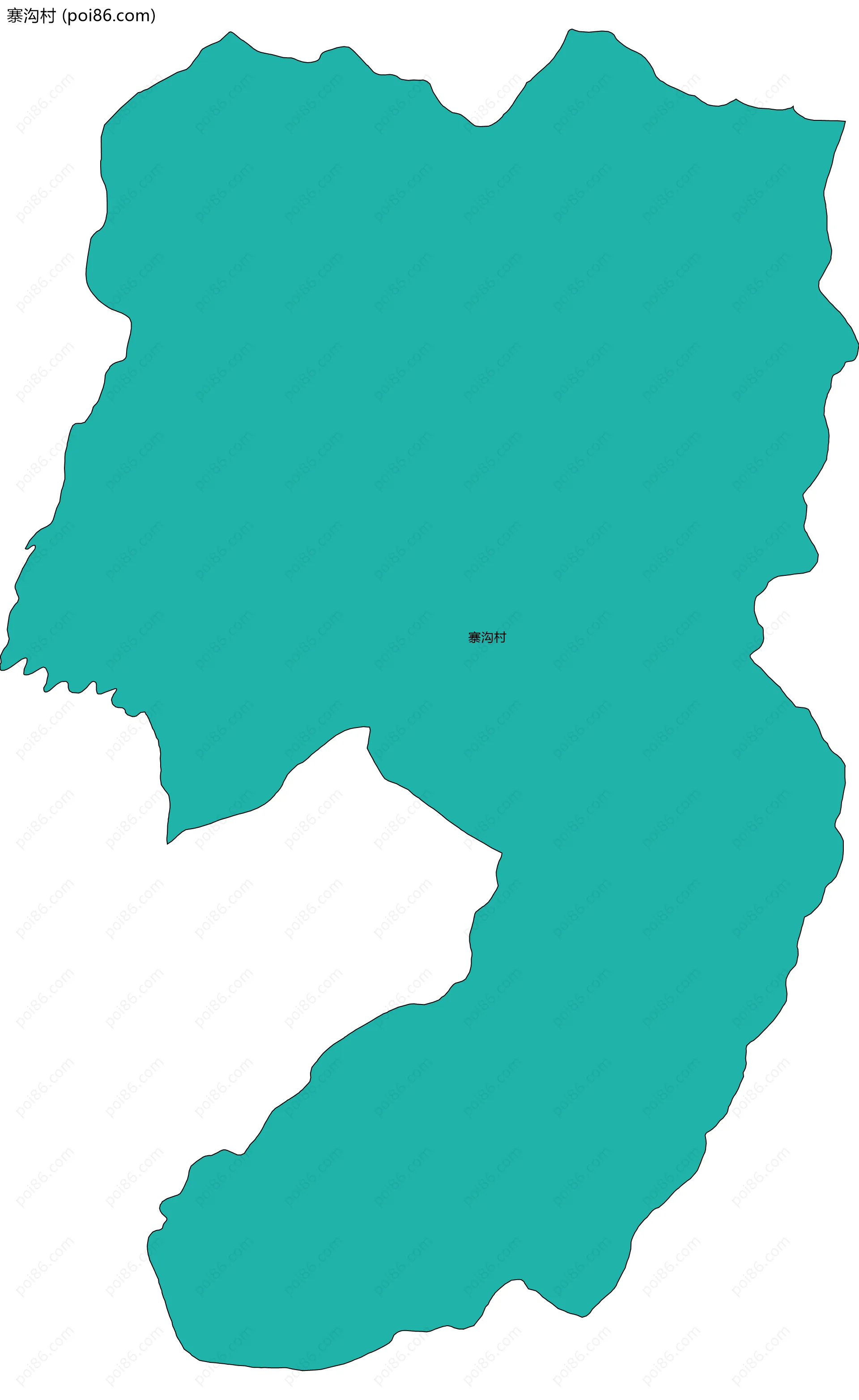 寨沟村边界地图
