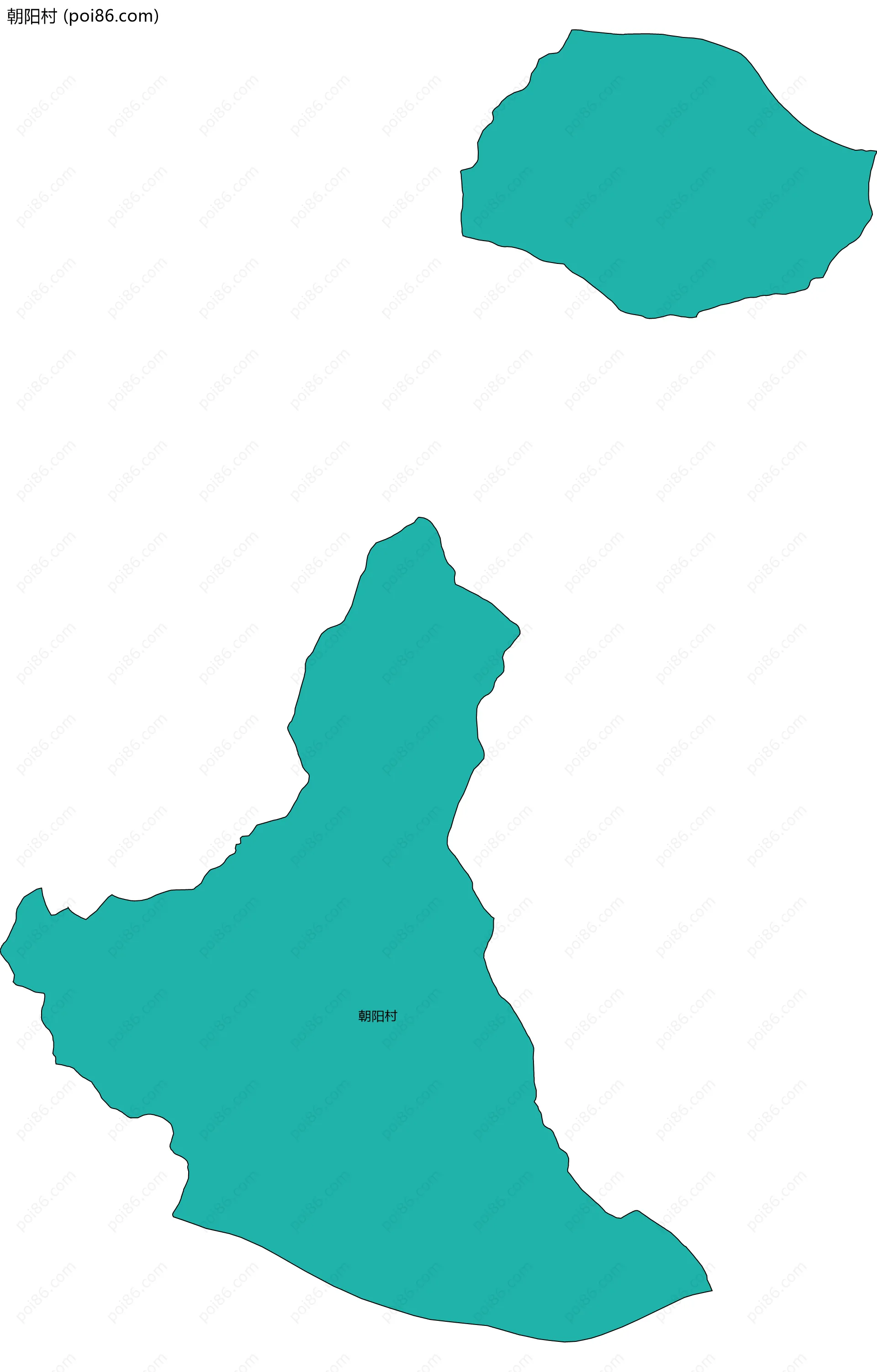 朝阳村边界地图
