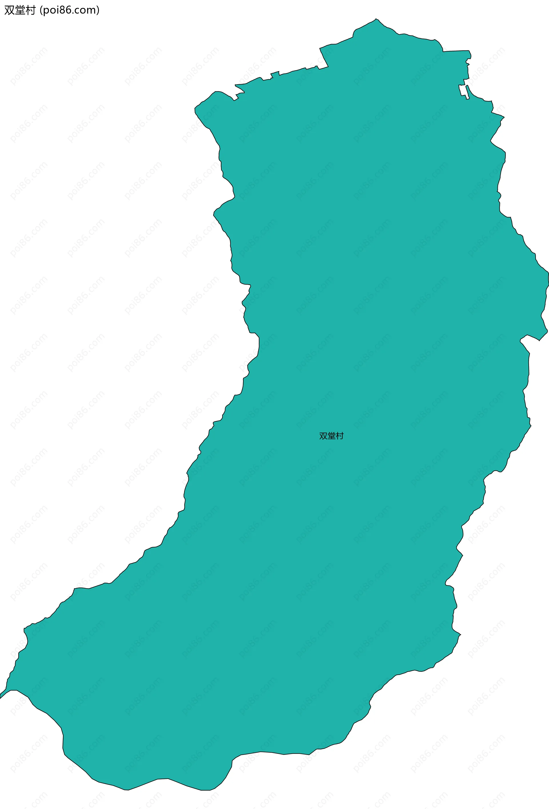 双堂村边界地图