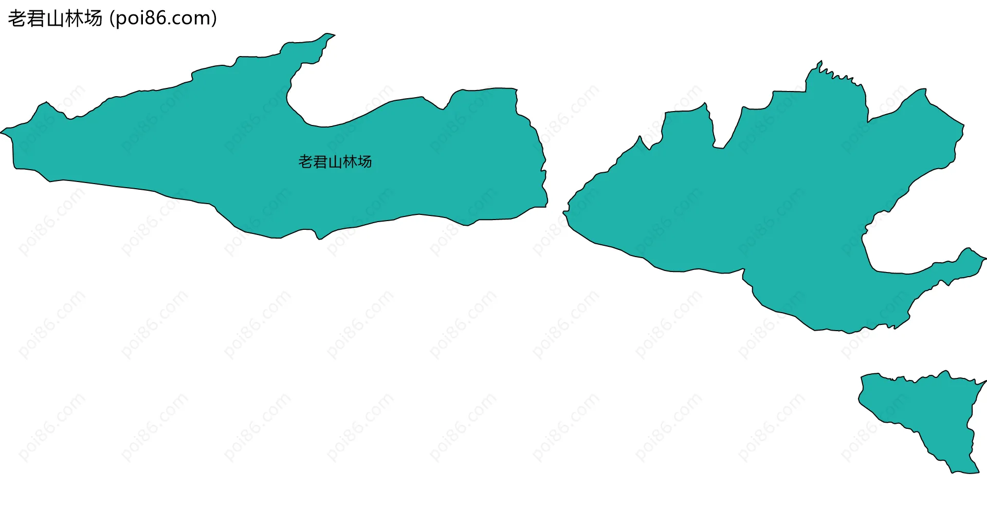 老君山林场边界地图