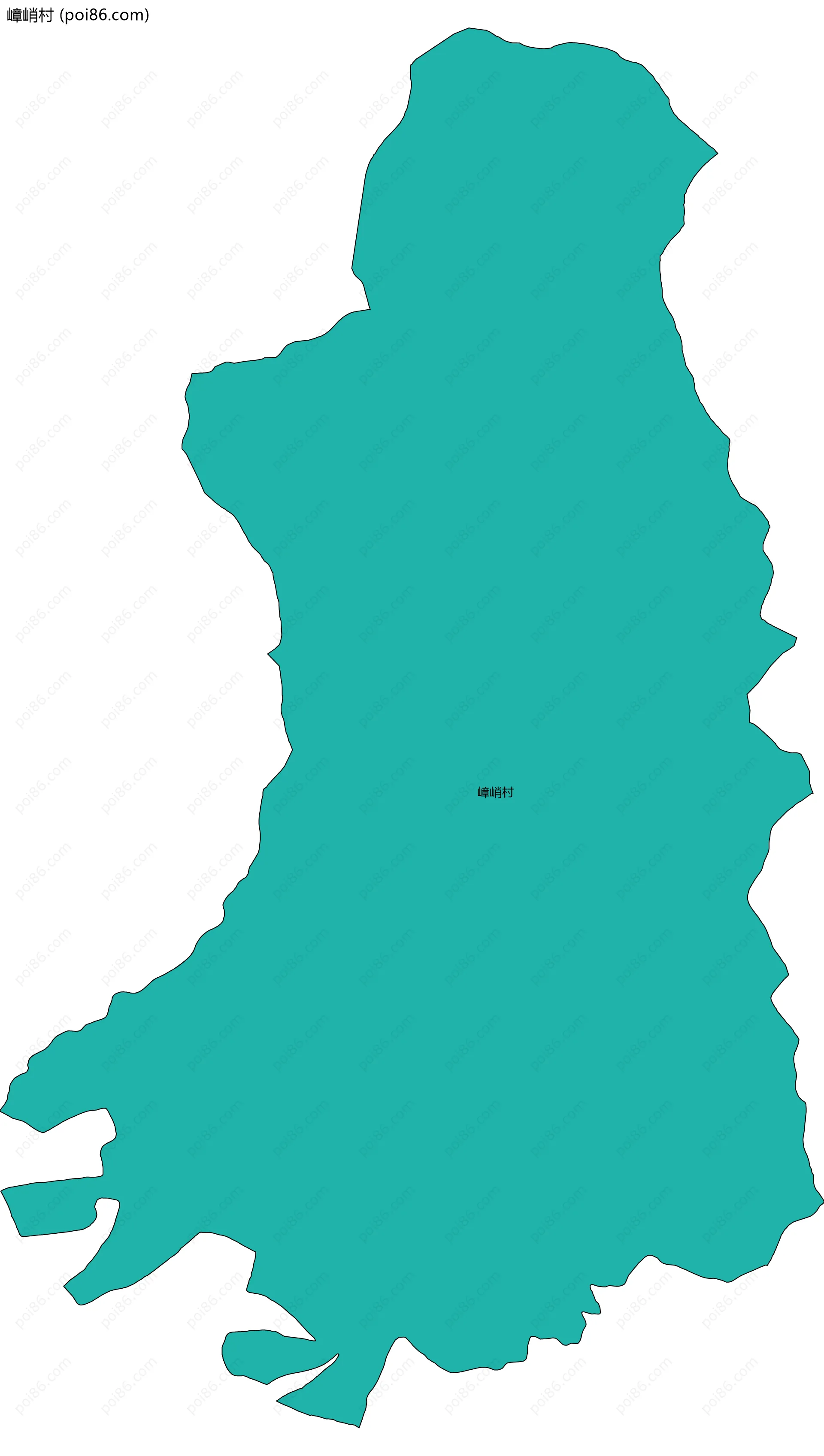 嶂峭村边界地图