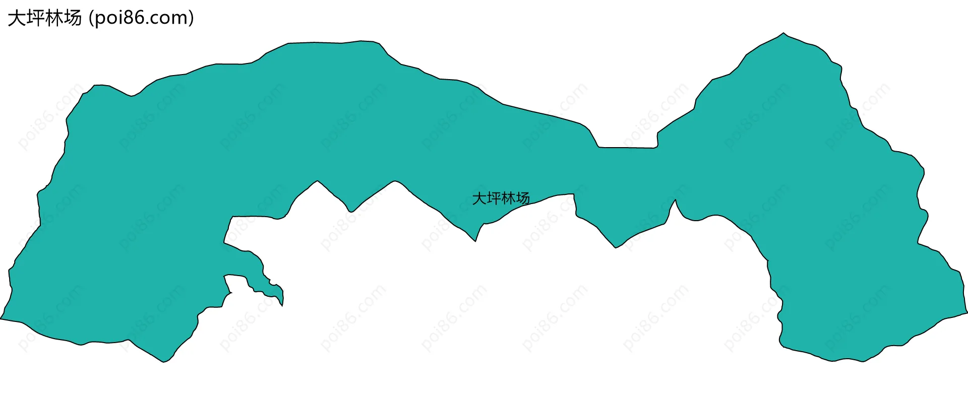 大坪林场边界地图