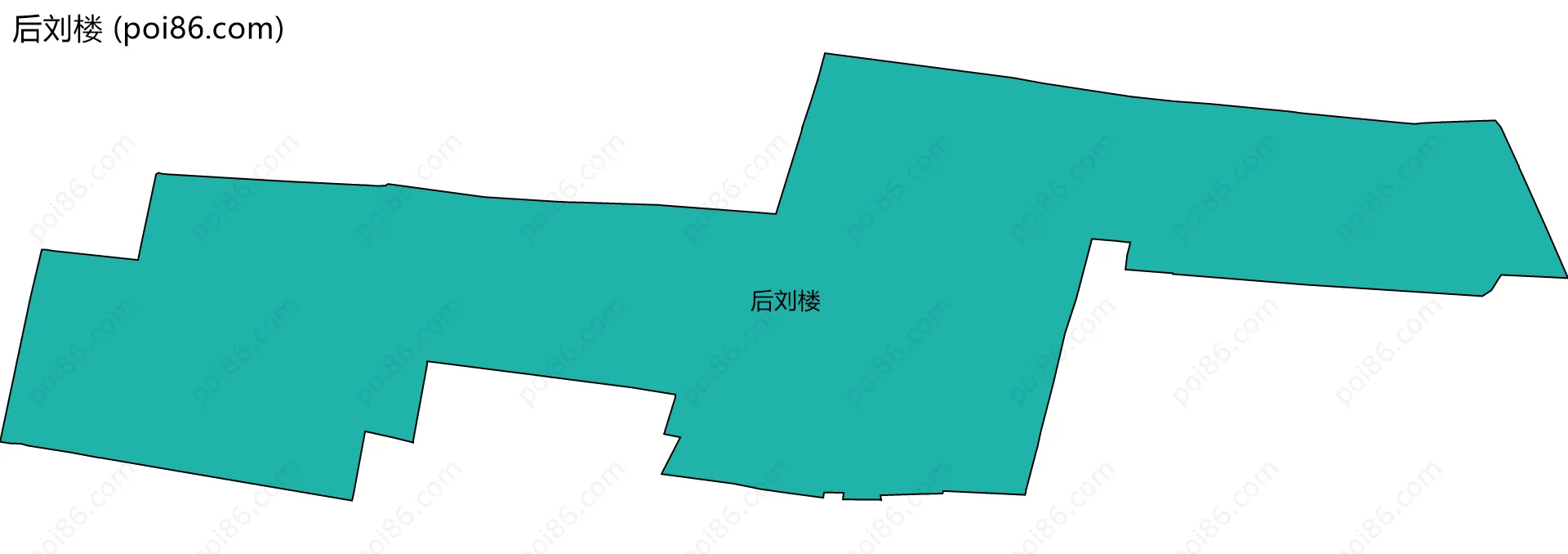 后刘楼边界地图