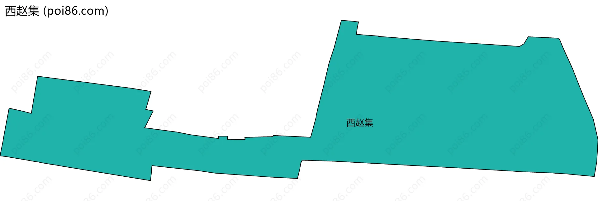 西赵集边界地图