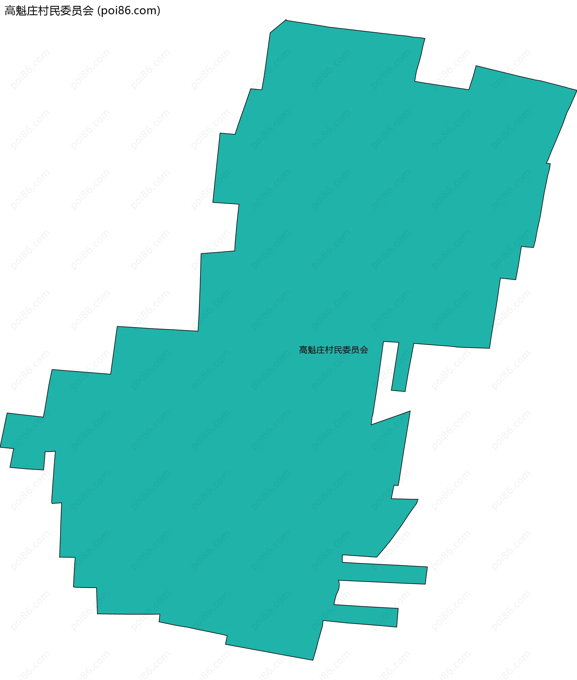 高魁庄村民委员会边界地图
