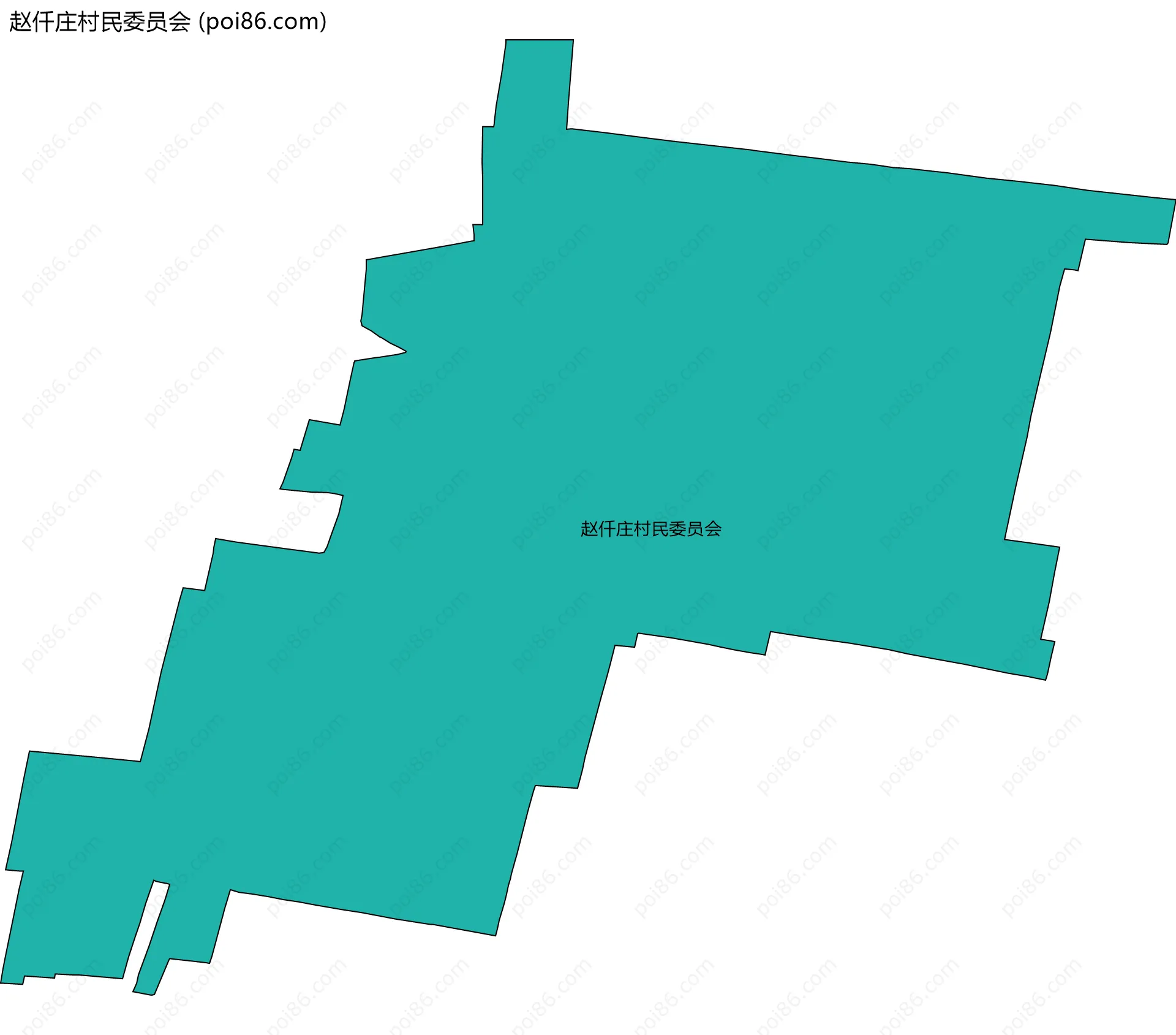 赵仟庄村民委员会边界地图