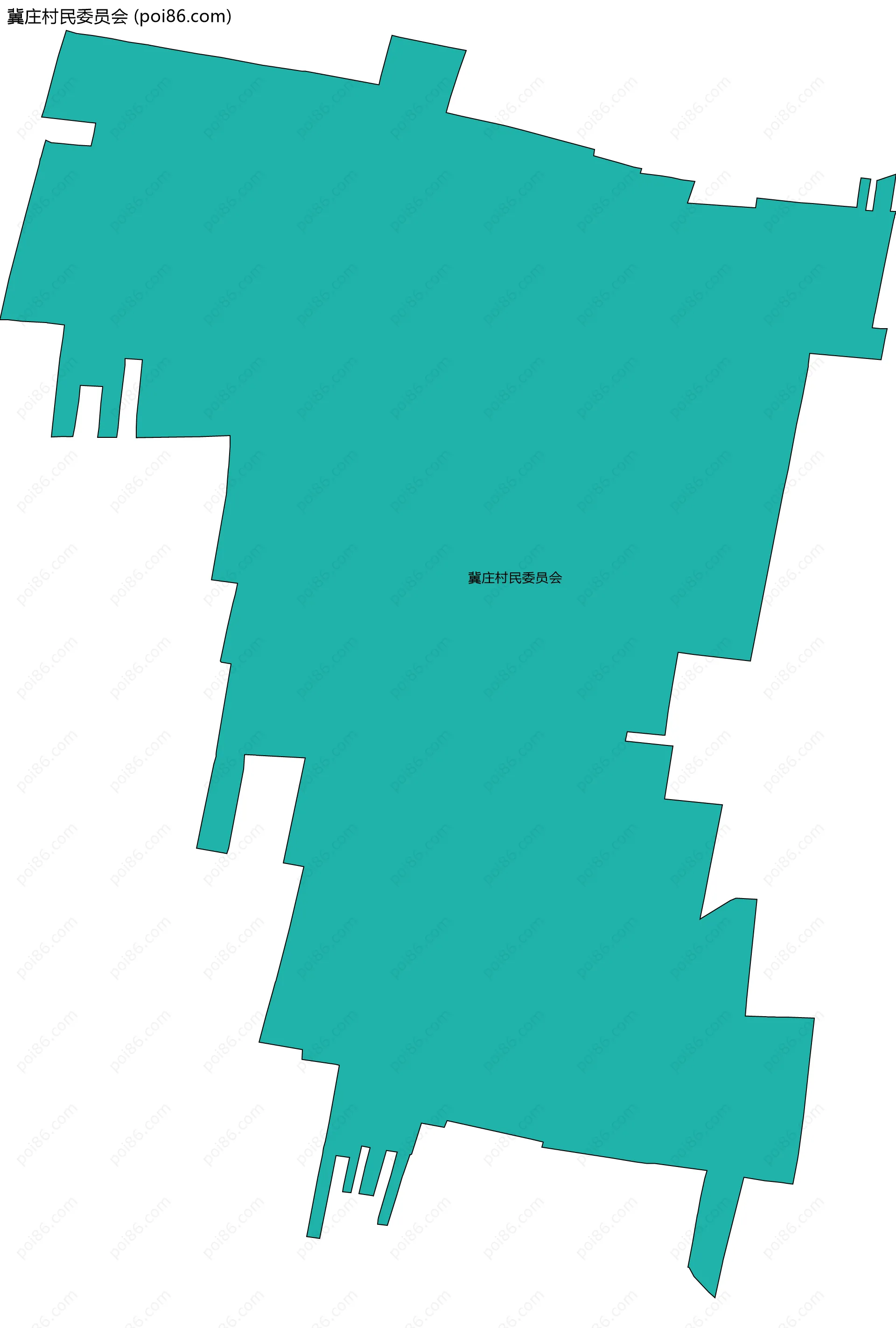 冀庄村民委员会边界地图